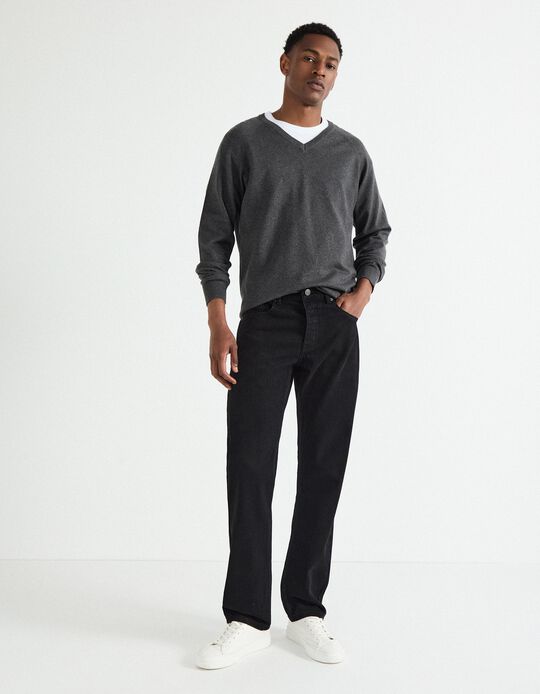 Comprar Online Calças de Ganga 'Straight Fit', Homem, Preto
