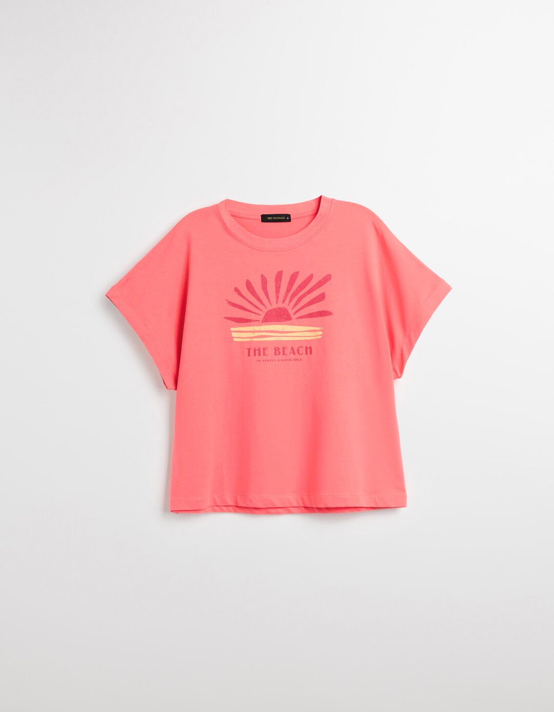 T-shirt Print, Mulher, Rosa 
