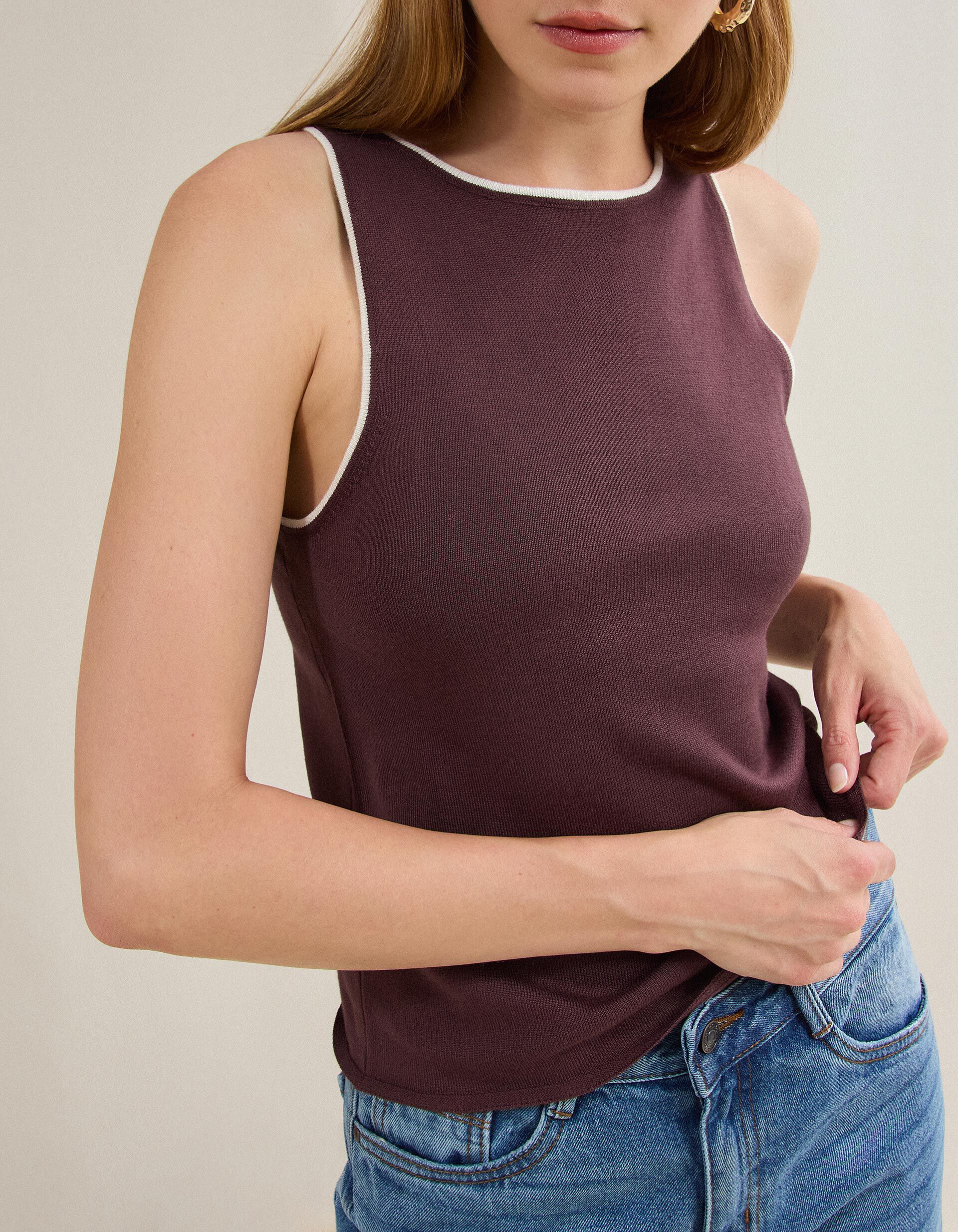 Comprar Online Tank Top, Mulher, Vermelho Escuro