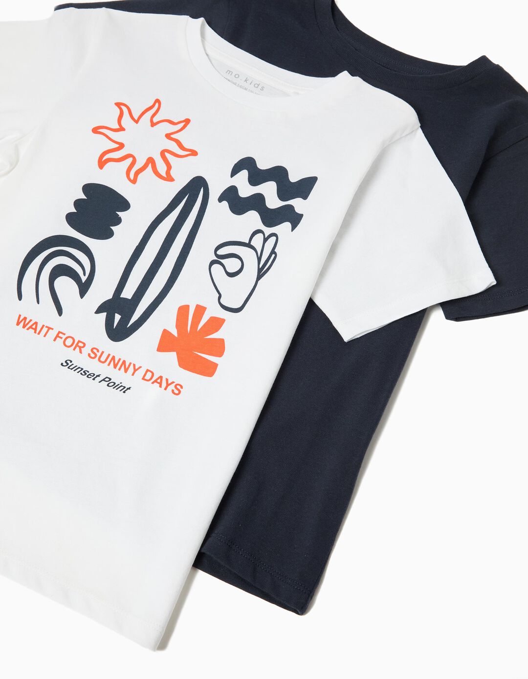 Pack 2 T-shirts, Menino, Azul Escuro 