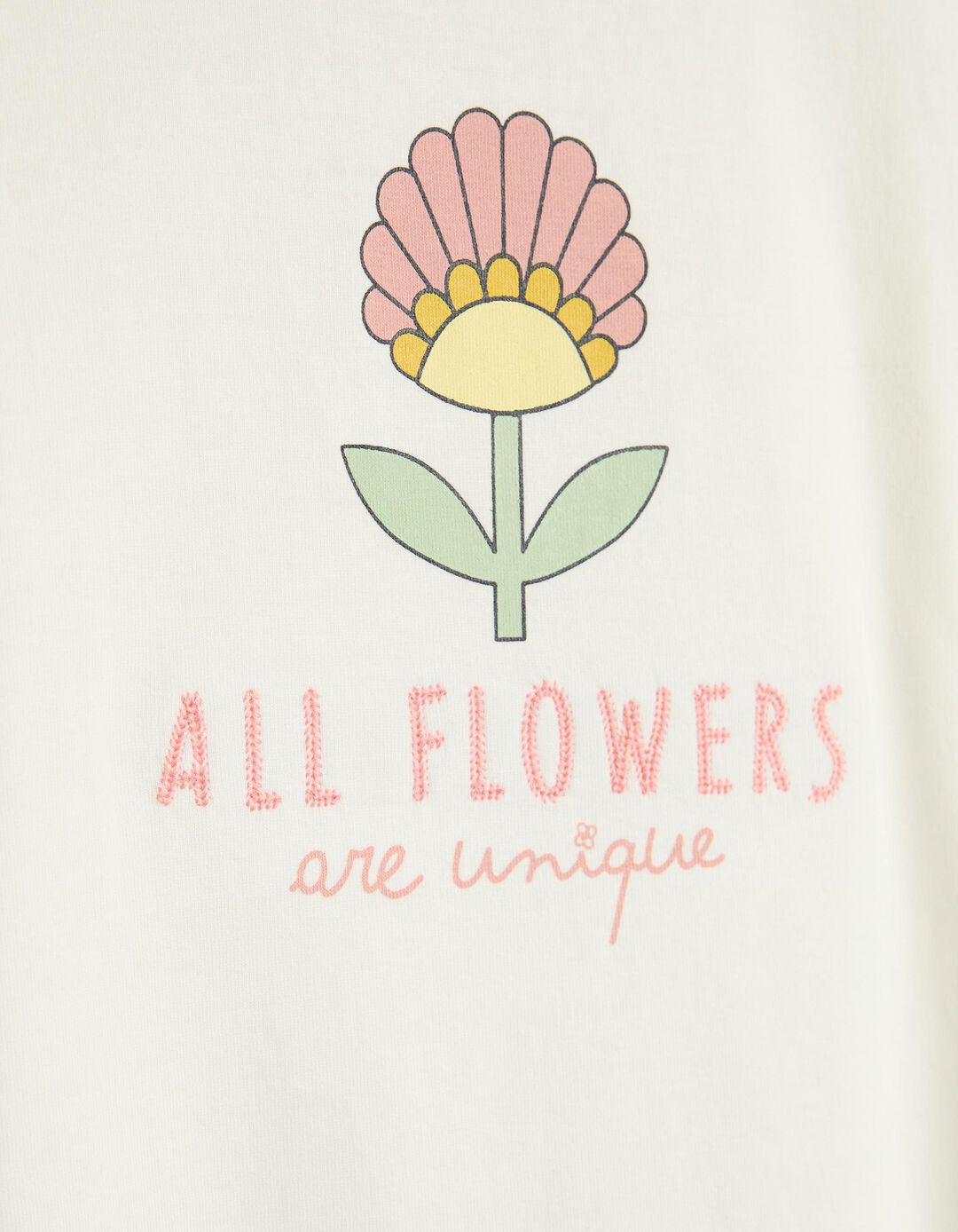 T-shirt Estampada, Menina, Branco