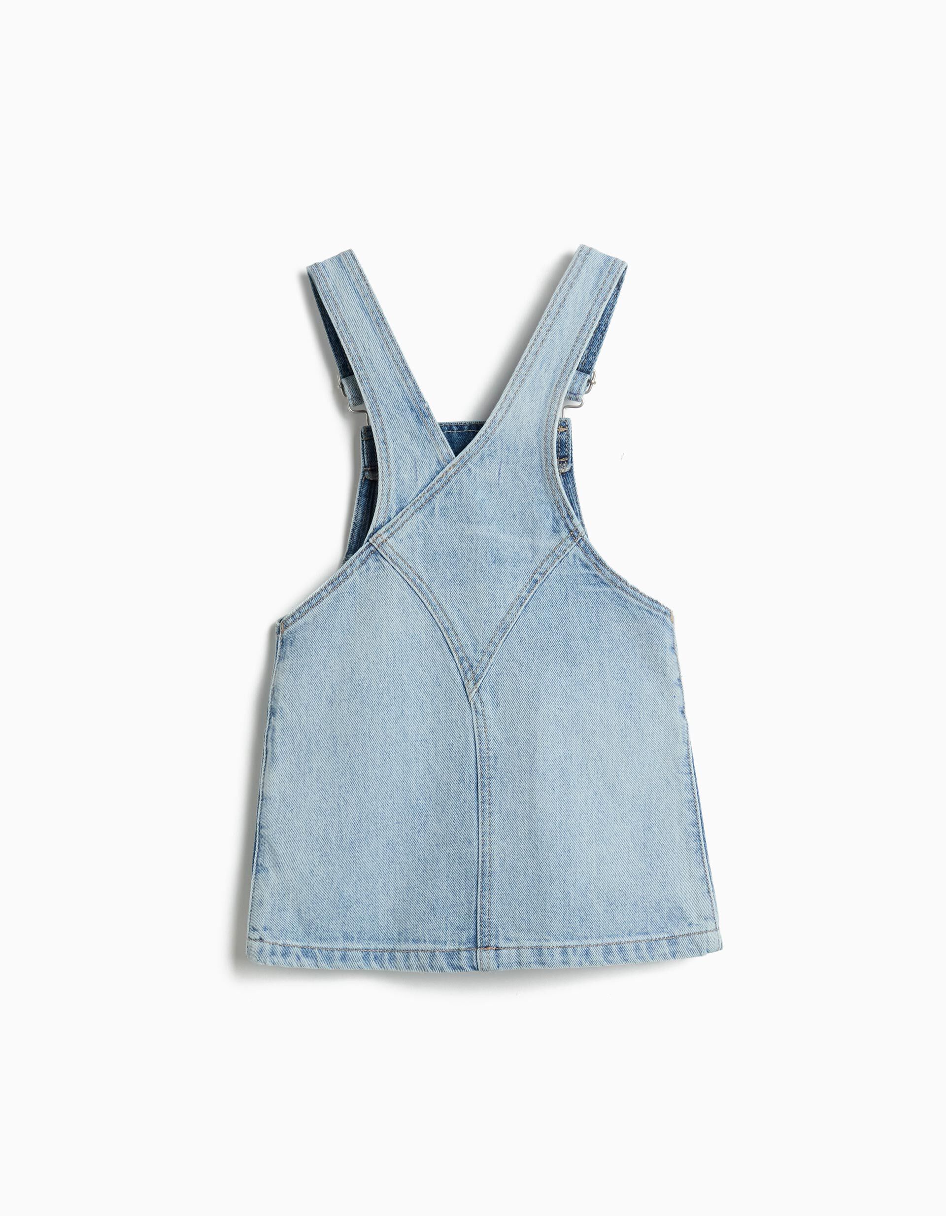 Comprar Online Saia Jardineira, Menina, Azul Claro