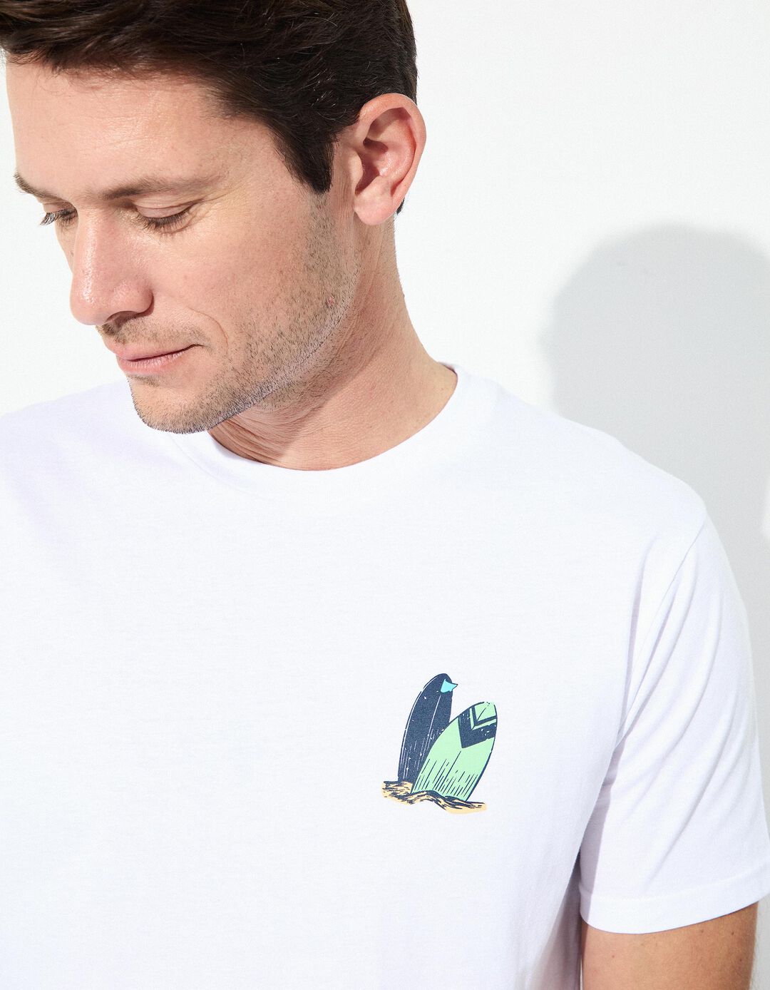 T-shirt Jersey, Homem, Branco