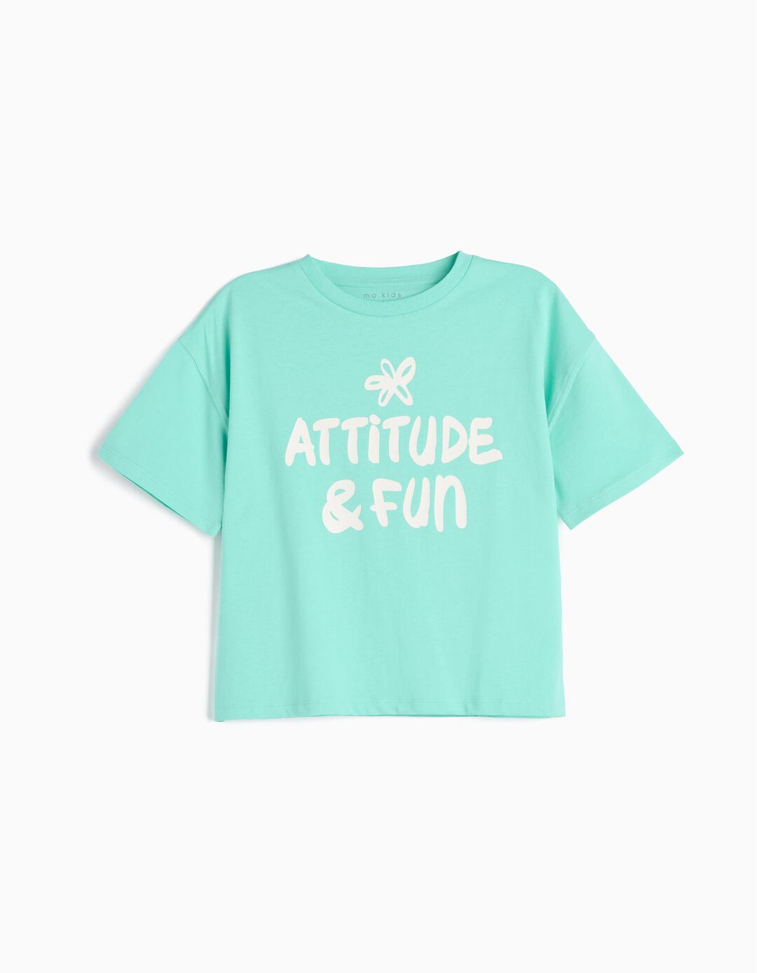 T-shirt Estampado, Menina, Verde Claro