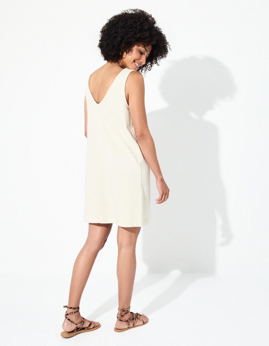 Vestido, Mulher, Branco 