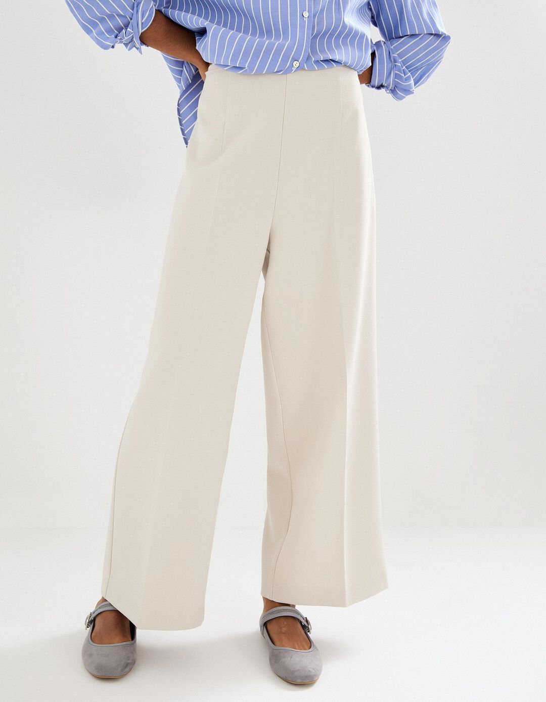Cal&ccedil;as Culotte, Mulher, Bege