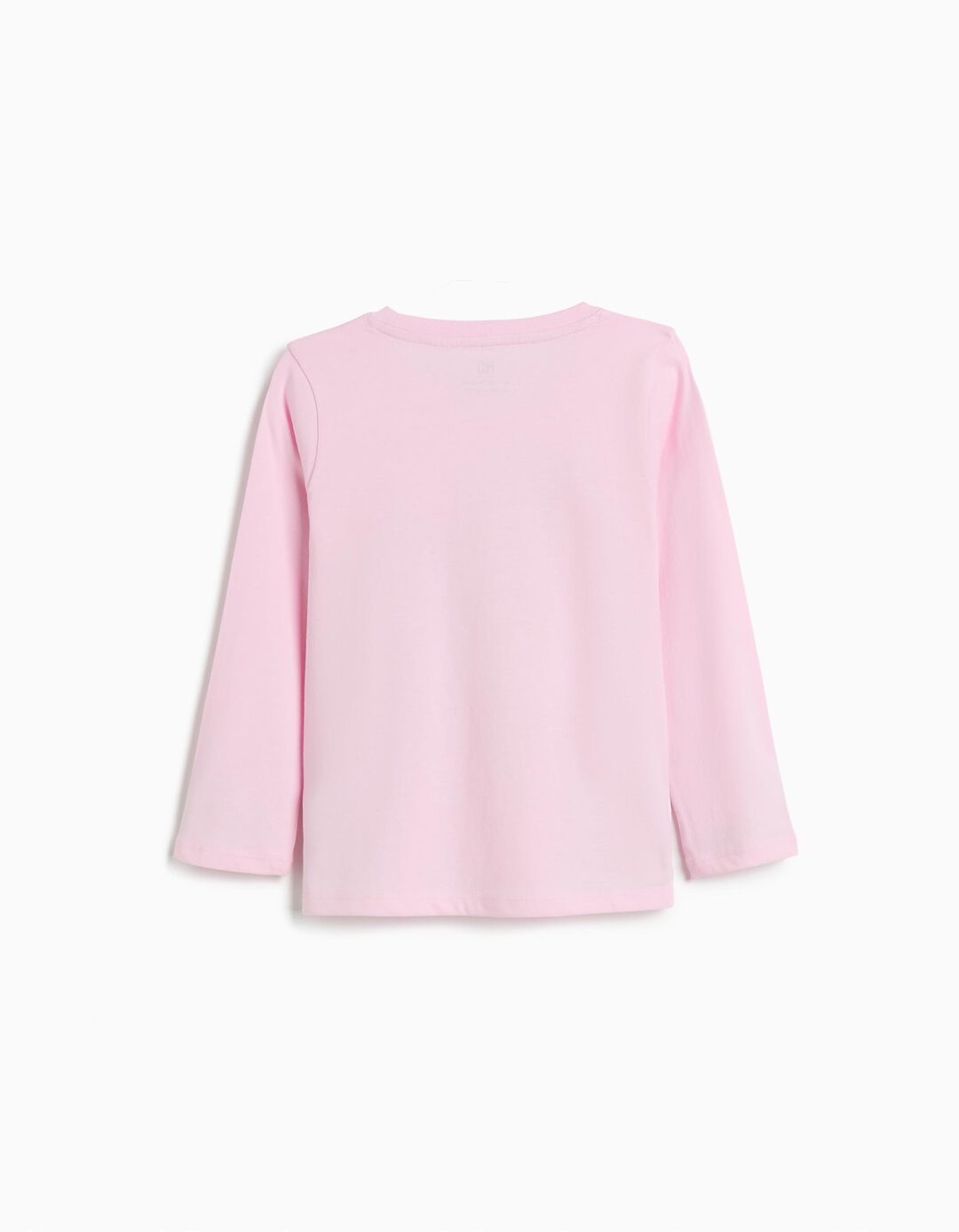 T-shirt Manga Comprida, Menina, Rosa Claro