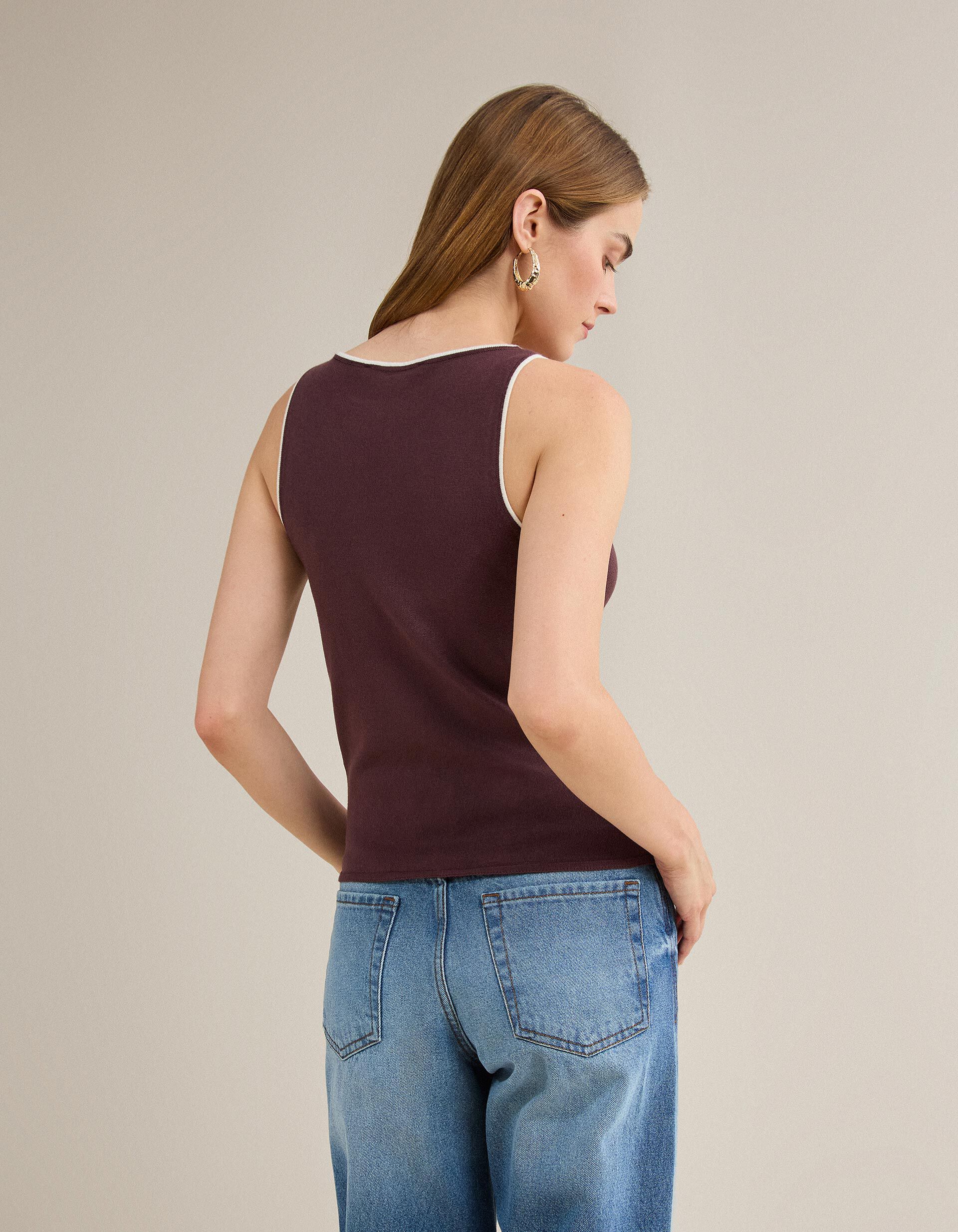 Comprar Online Tank Top, Mulher, Vermelho Escuro