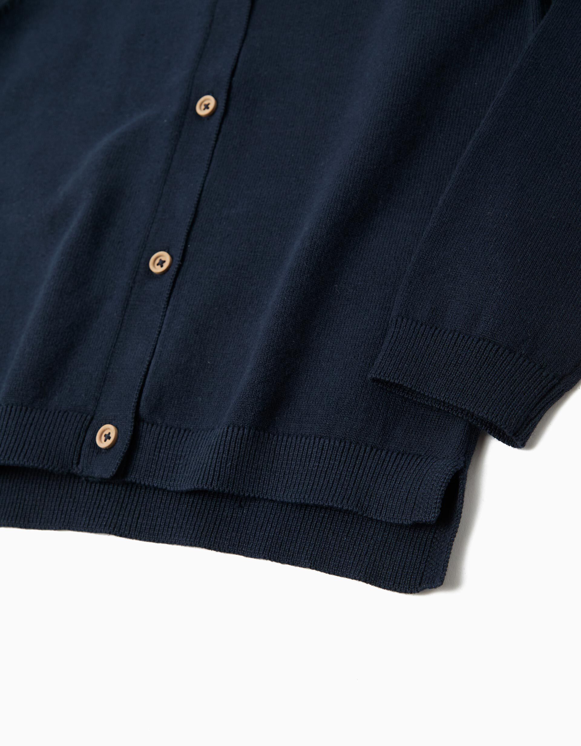 Comprar Online Casaco Tricotado, Menina, Azul Escuro