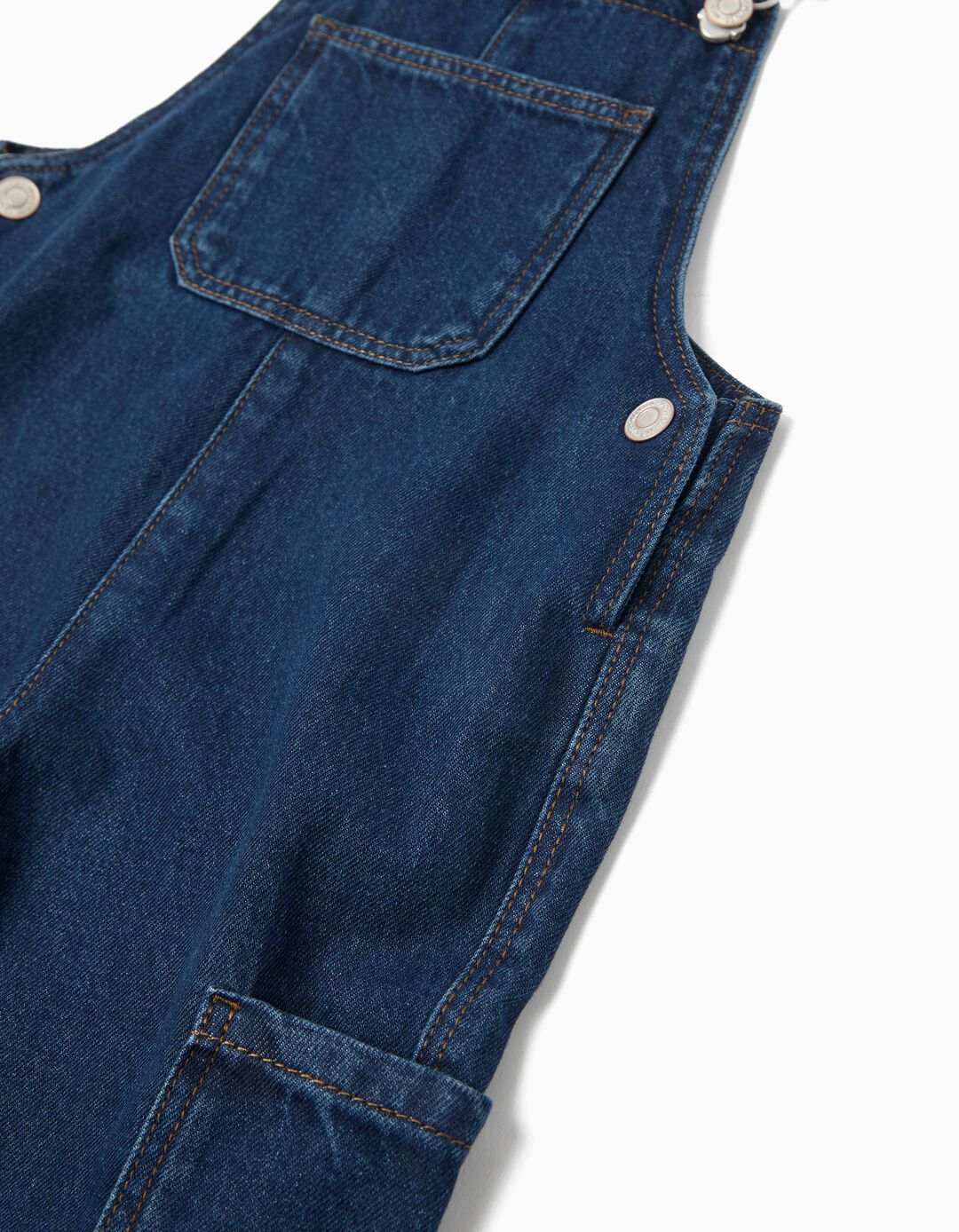 Jardineiras de Ganga, Menino, Azul Escuro