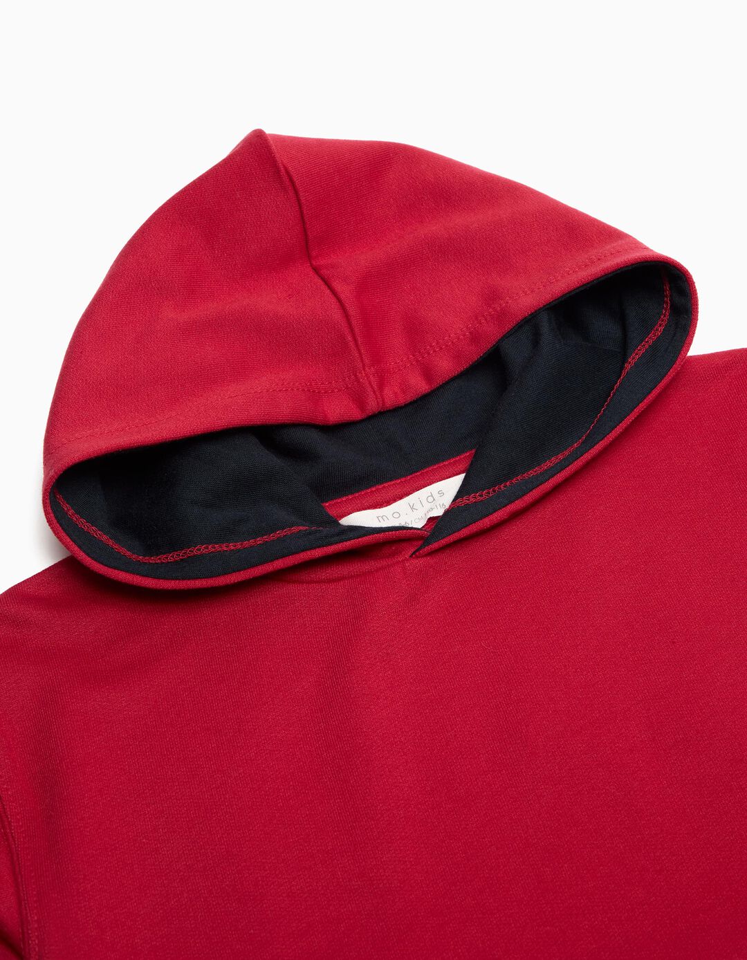 Sweatshirt com Capuz, Menino, Vermelho Escuro