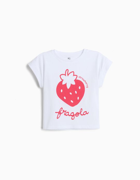 Comprar Online T-shirt Estampada, Menina, Branco