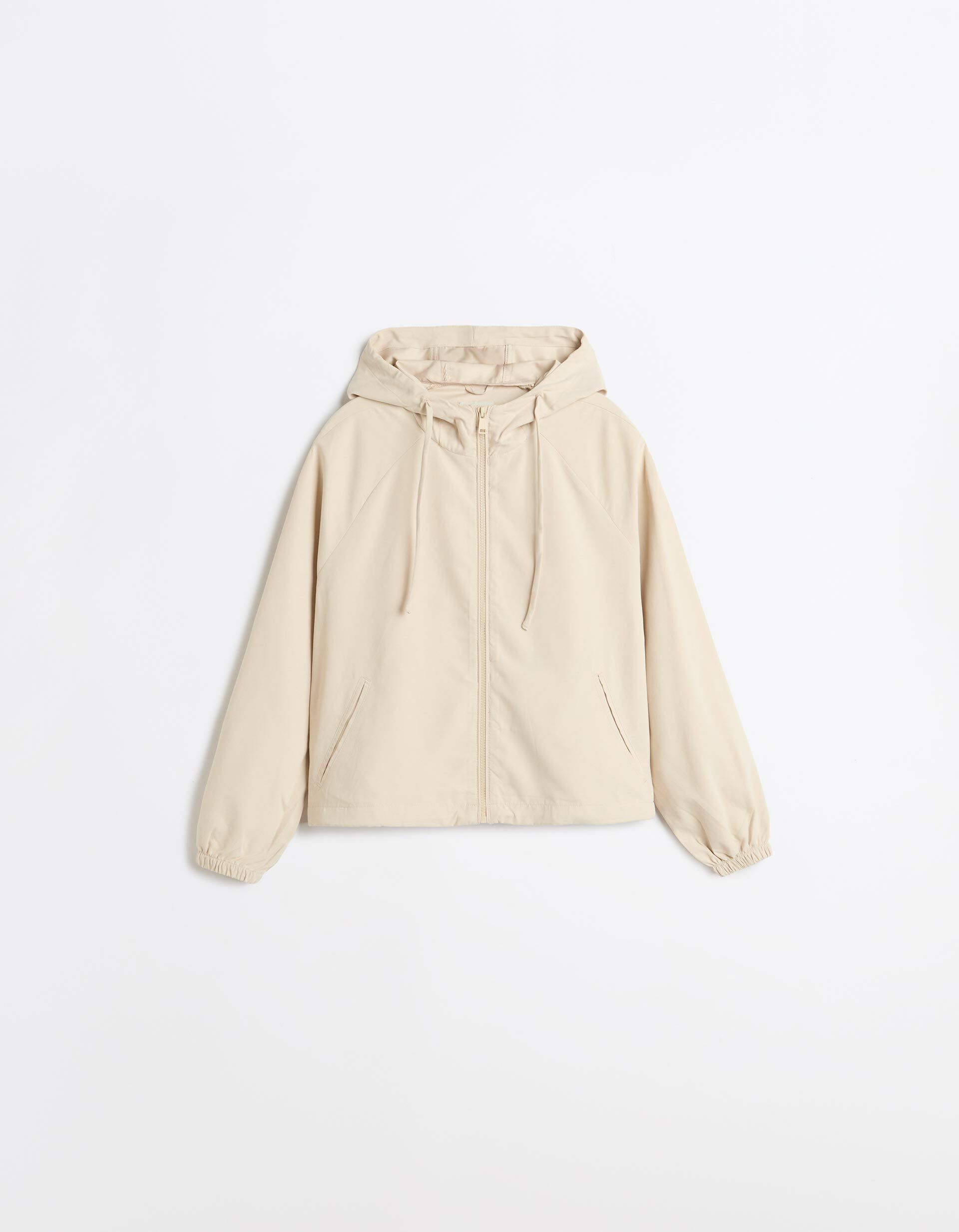 Comprar Online Parka Com Capuz, Mulher, Bege Claro