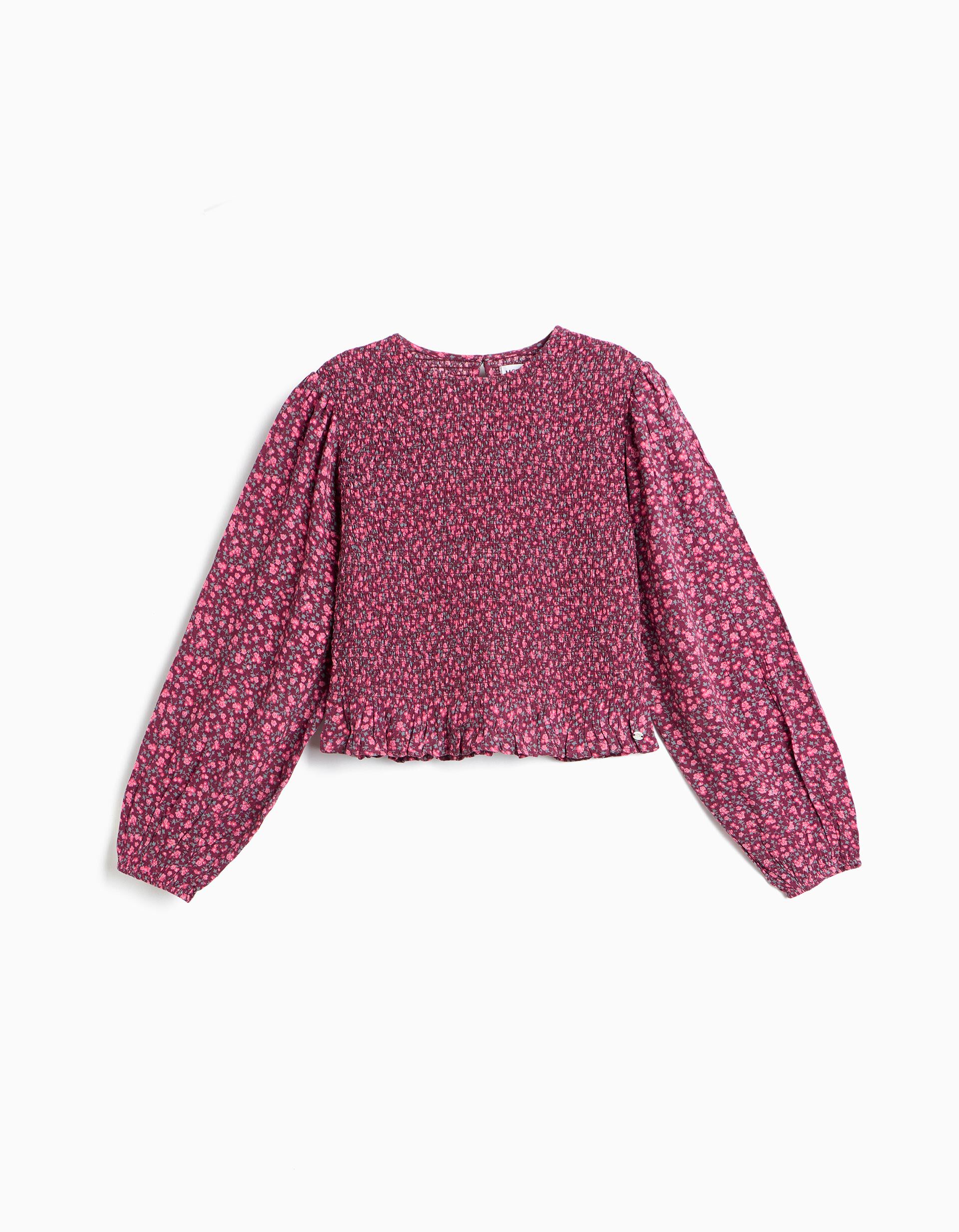 Comprar Online Blusa Smock, Menina, Rosa Escuro
