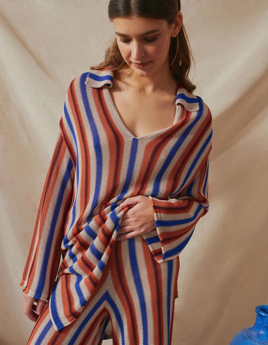 Comprar Online Blusa de Malha, Mulher, Bege Claro