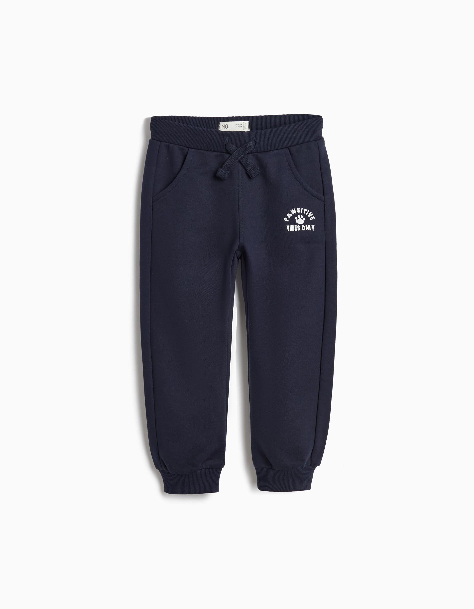 Comprar Online Cal&ccedil;as De Felpa, Menino, Azul Escuro