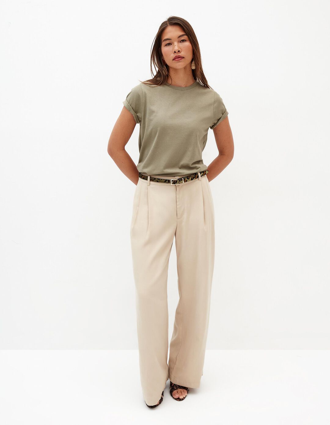 T-shirt Básica, Mulher, Verde 
