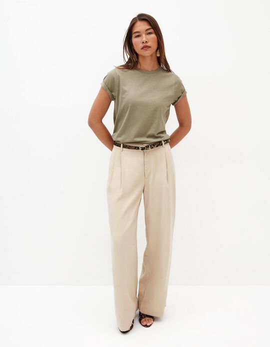Comprar Online T-shirt Básica, Mulher, Verde 