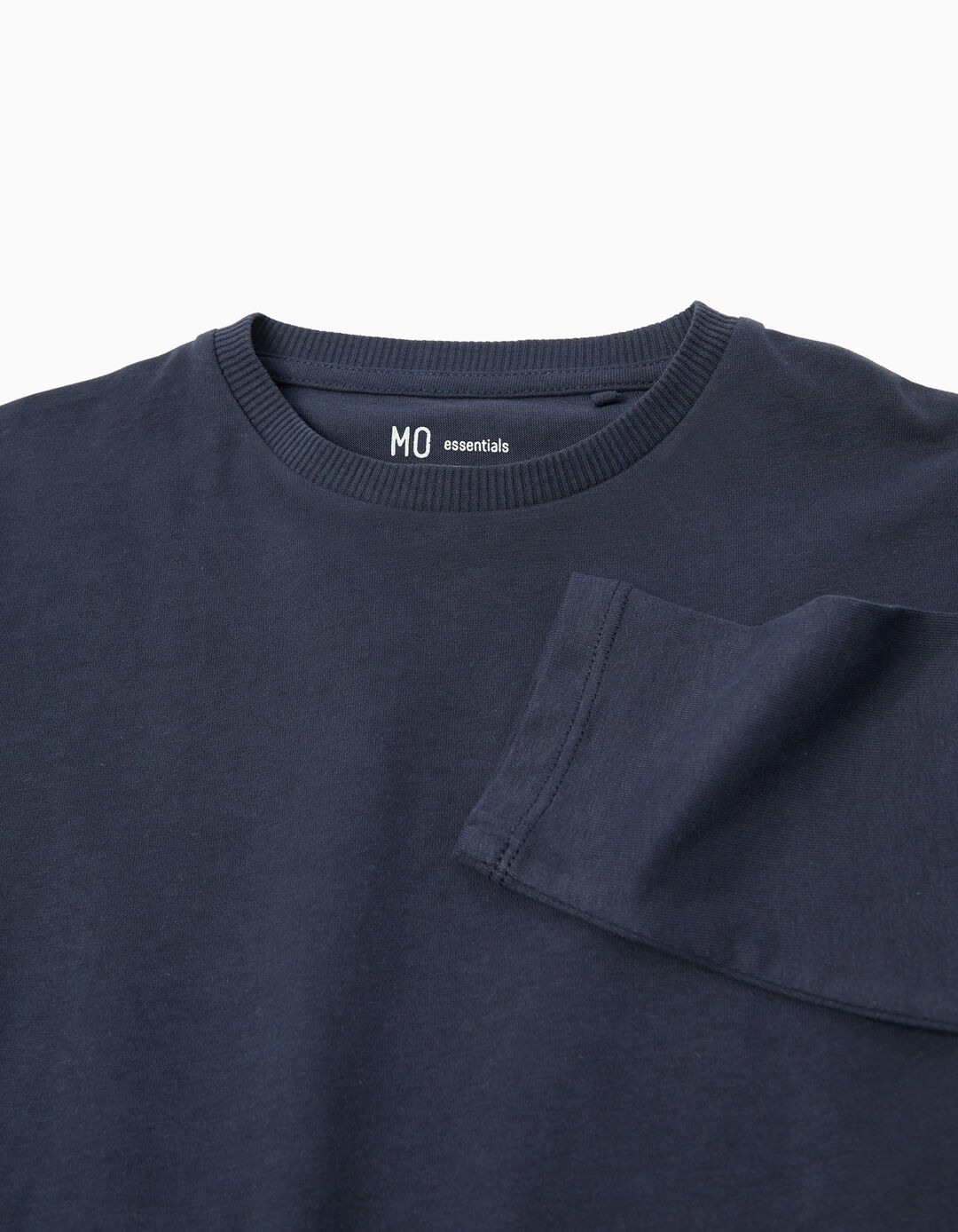 T-shirt de Manga Comprida, Menino, Azul Escuro