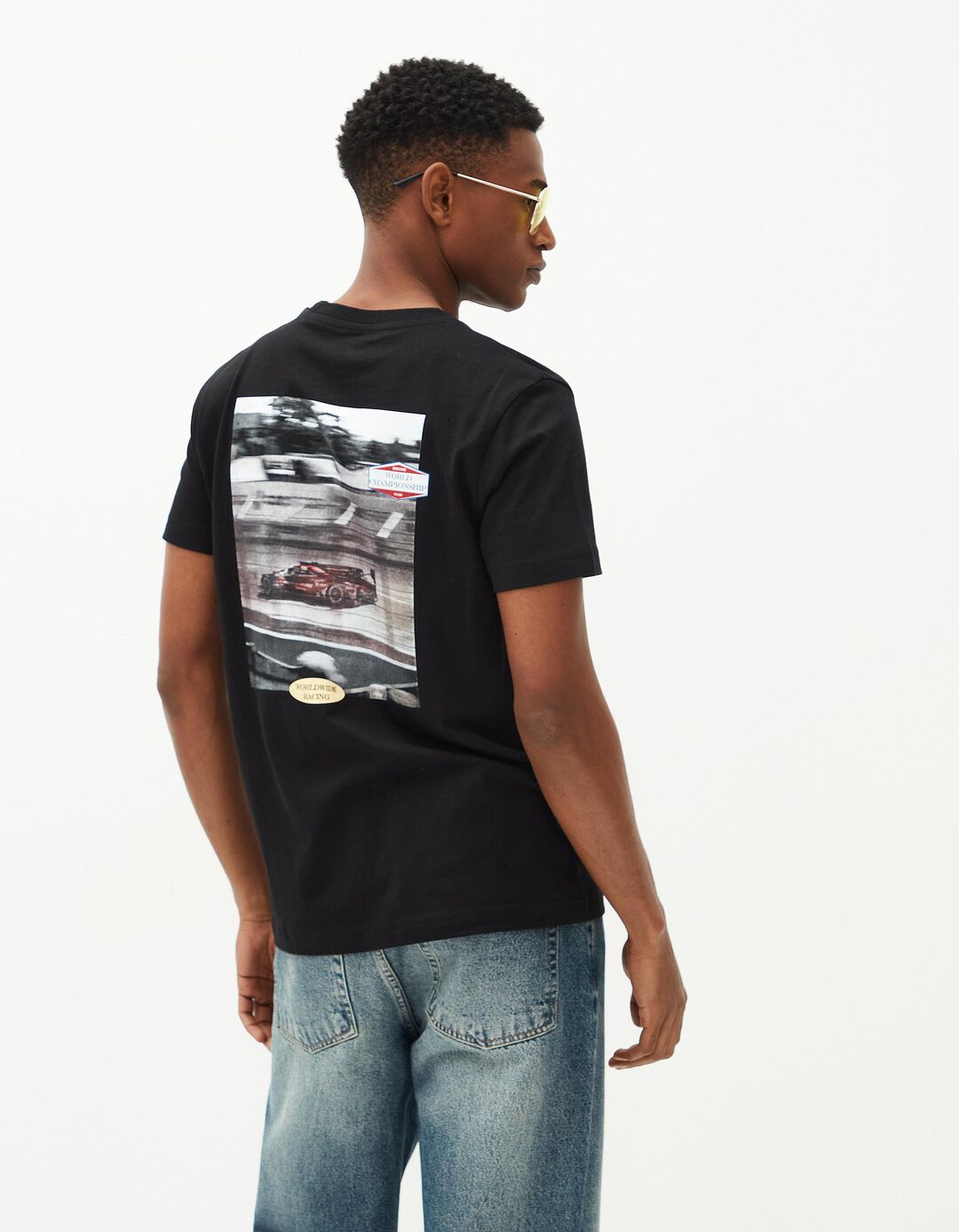 T-shirt, Homem, Preto