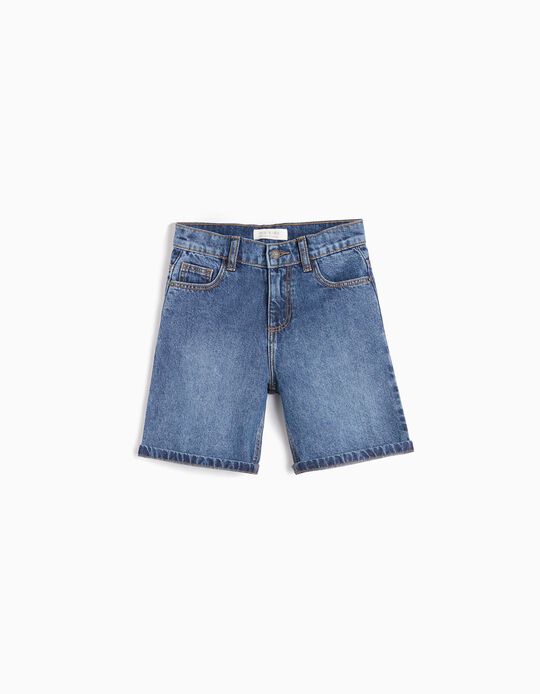 Comprar Online Calções de Ganga, Menino, Azul