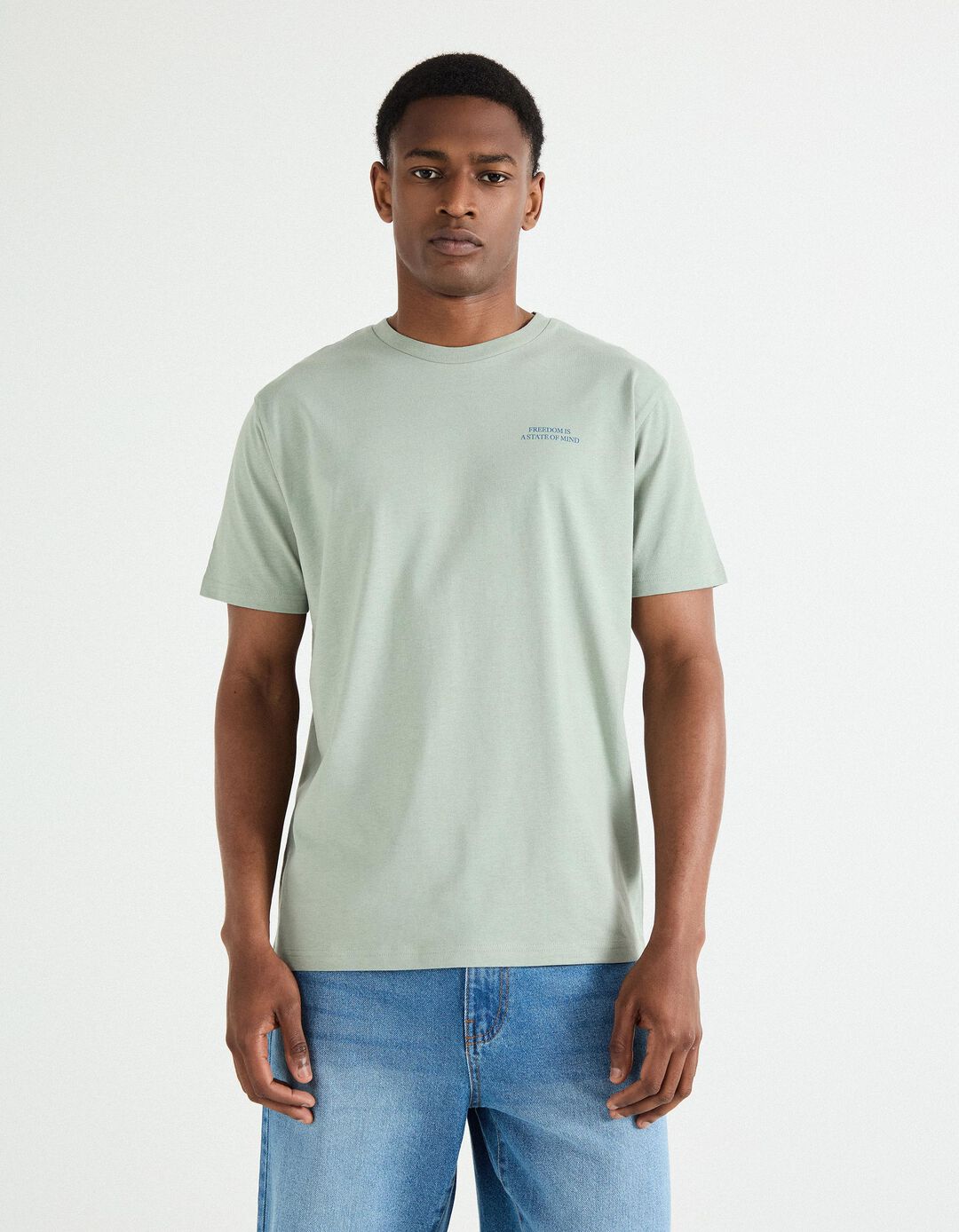 T-shirt Print, Homem, Verde