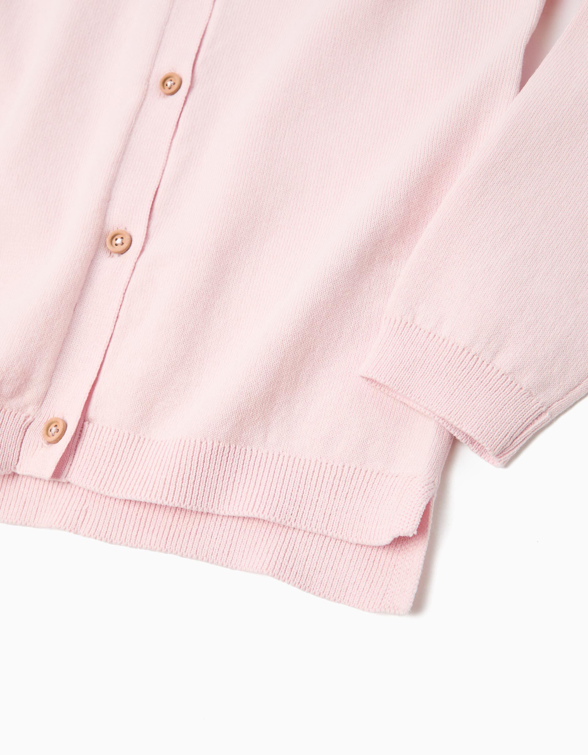Comprar Online Casaco Tricotado, Menina, Rosa Claro