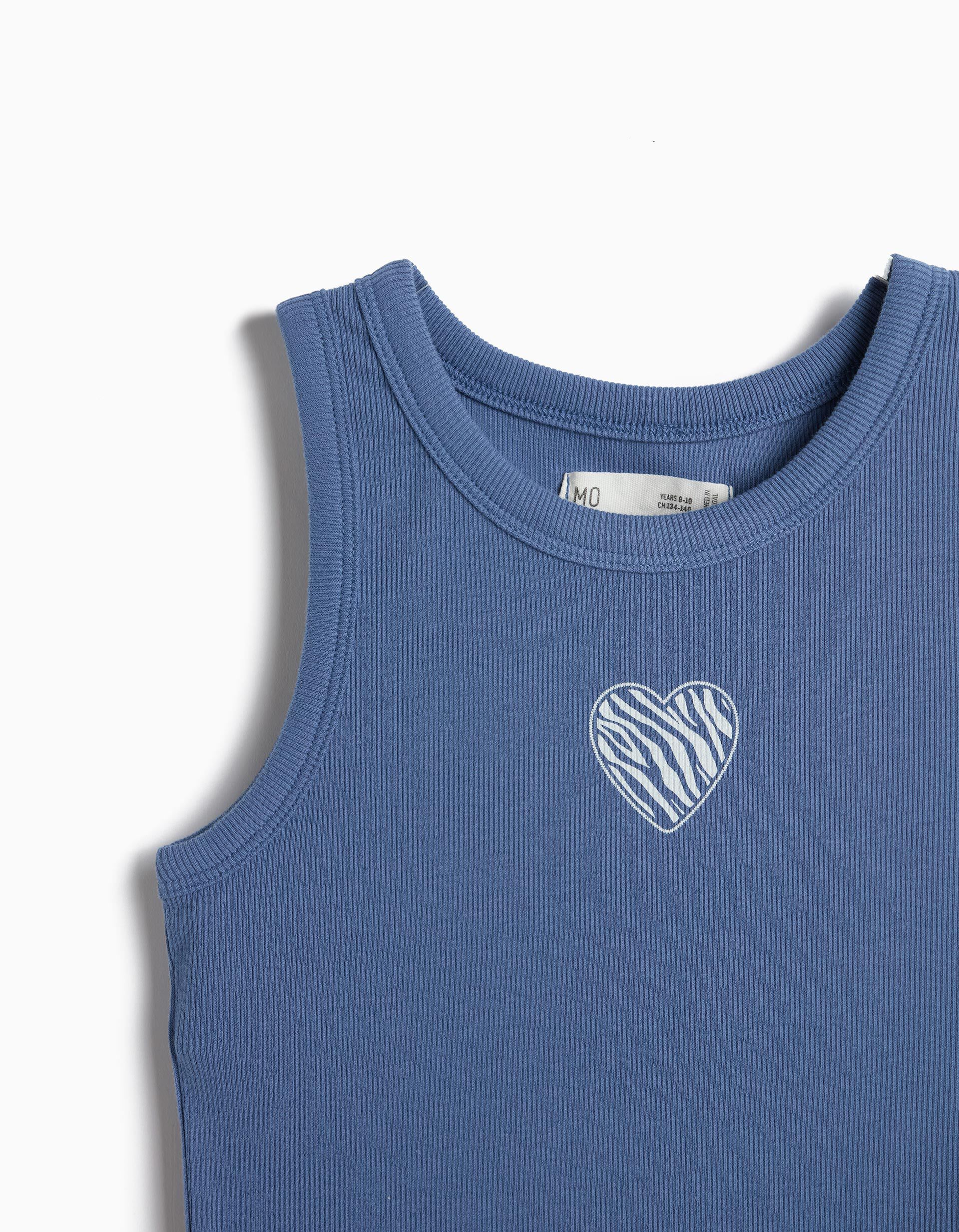 Comprar Online Tank Top Canelado, Menina, Azul Escuro