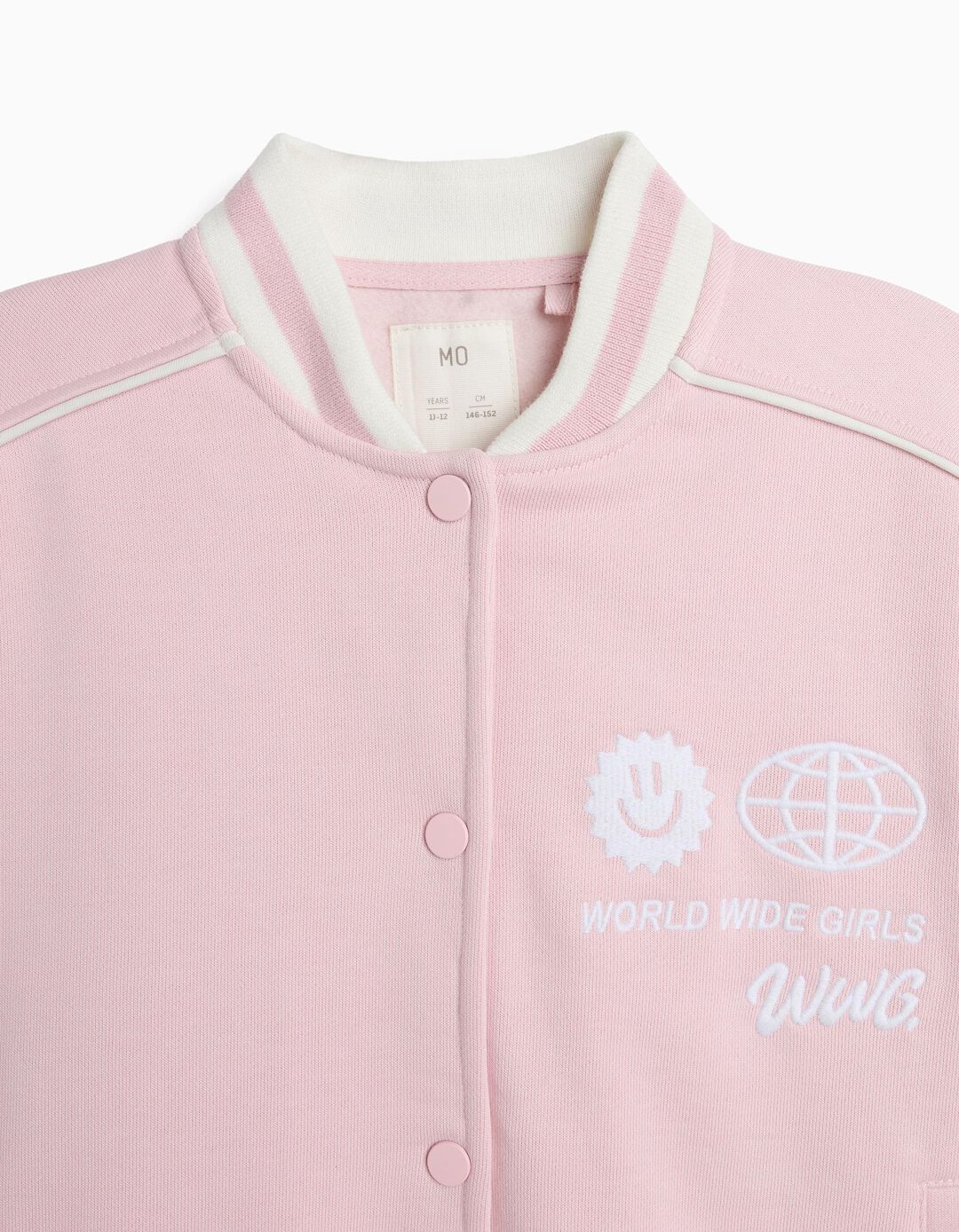 Bomber De Felpa, Menina, Rosa