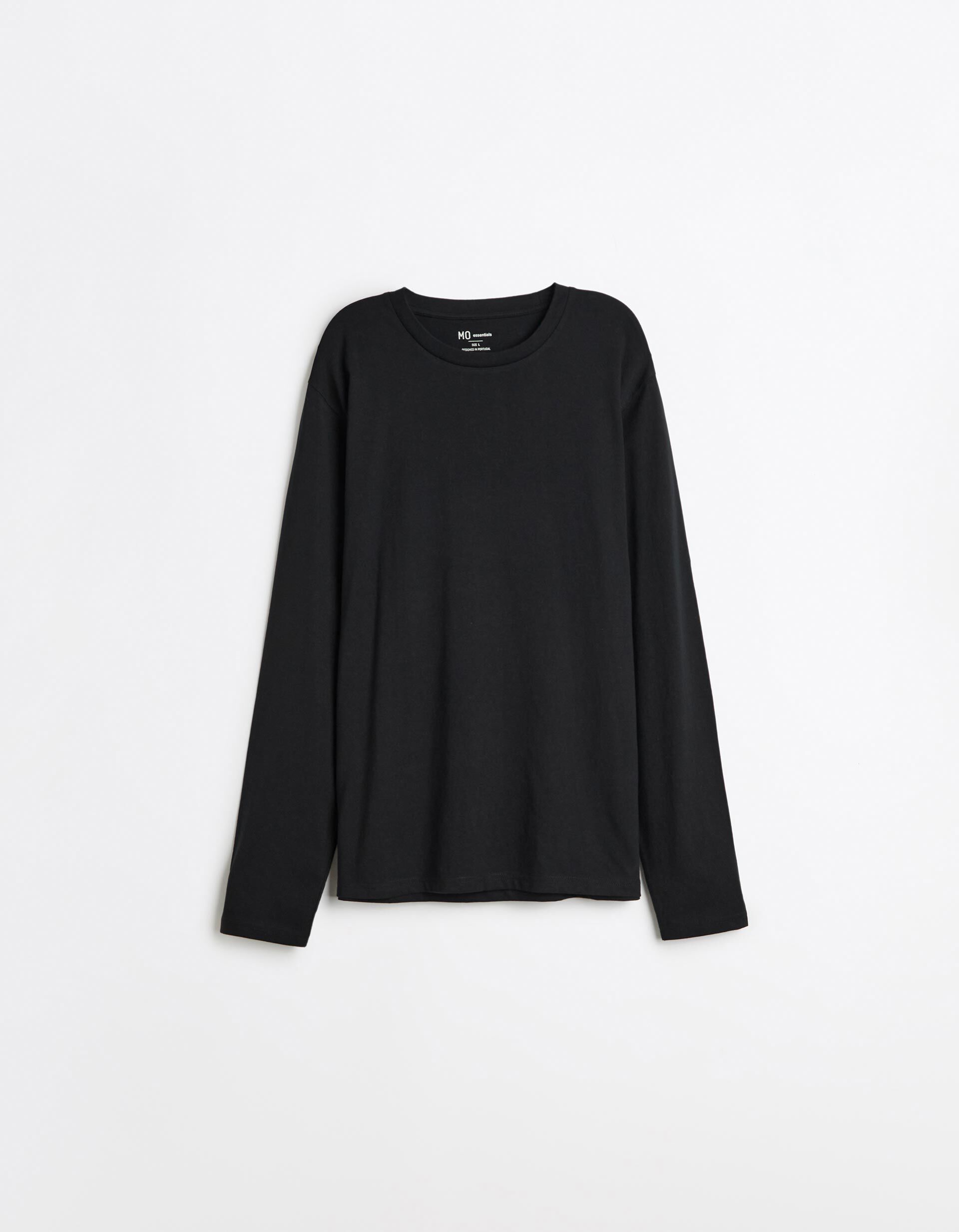 Comprar Online T-shirt De Manga Comprida, Homem, Preto