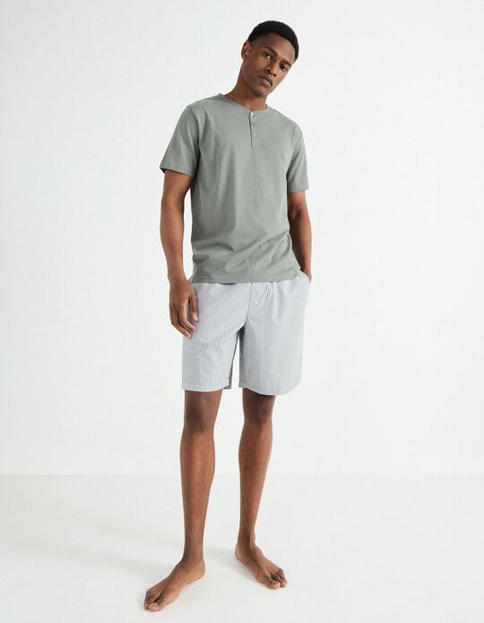 Comprar Online Pijama Jersey, Homem, Cinzento Escuro