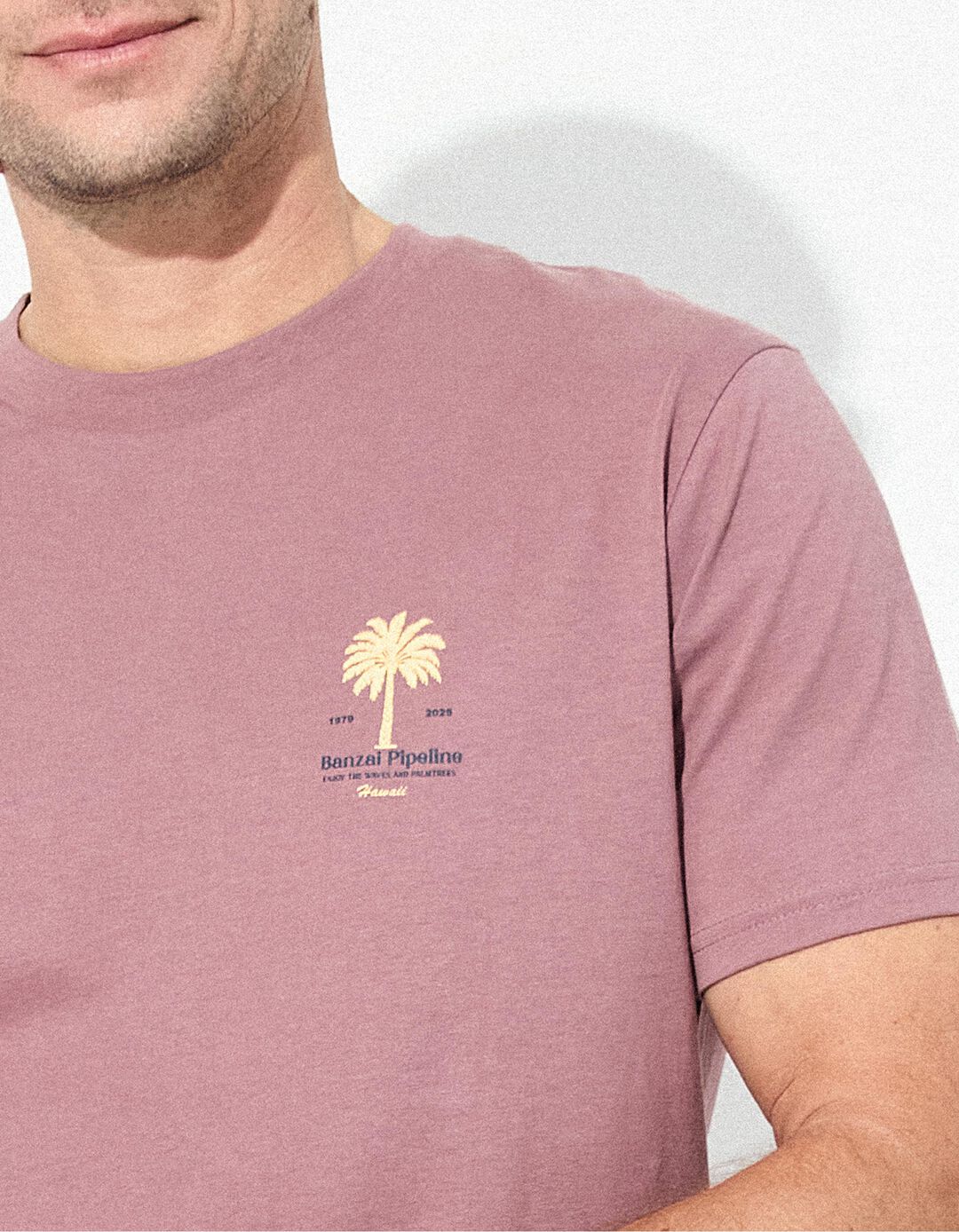 T-shirt Jersey, Homem, Rosa Escuro