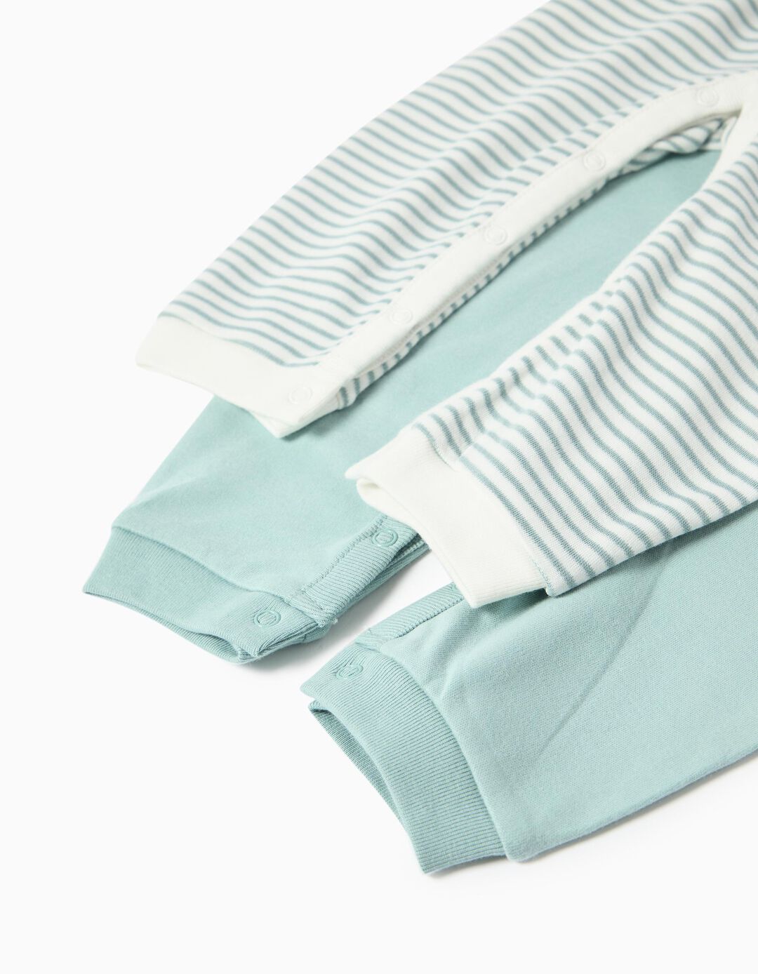 Pack 2 Babygrows, Menino, Cinzento Claro 