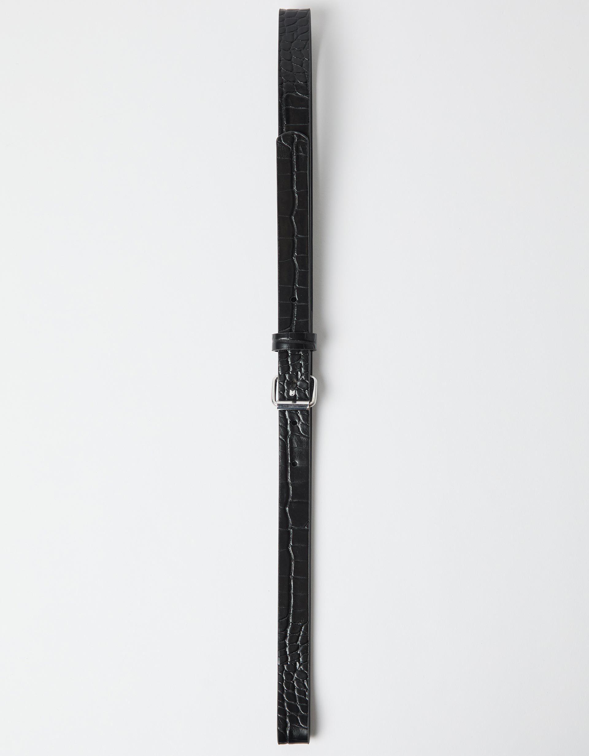 Comprar Online Cinto Efeito Crocodilo, Mulher, Preto