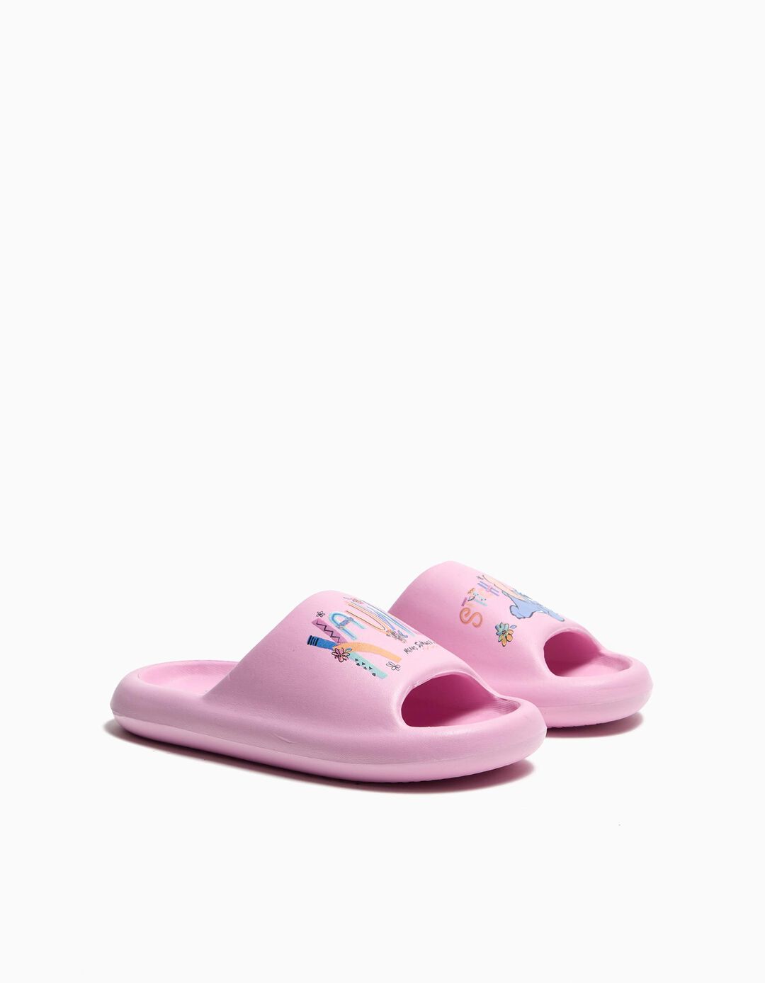 Chinelos de Borracha Plataforma 'Lilo e Stitch', Menina, Roxo Claro 