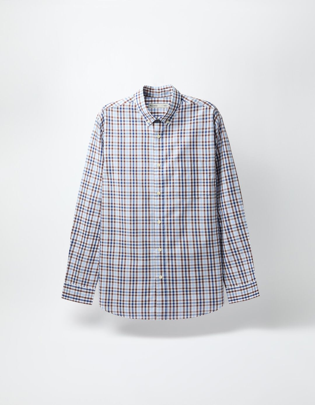 Camisa Xadrez, Homem, Castanho