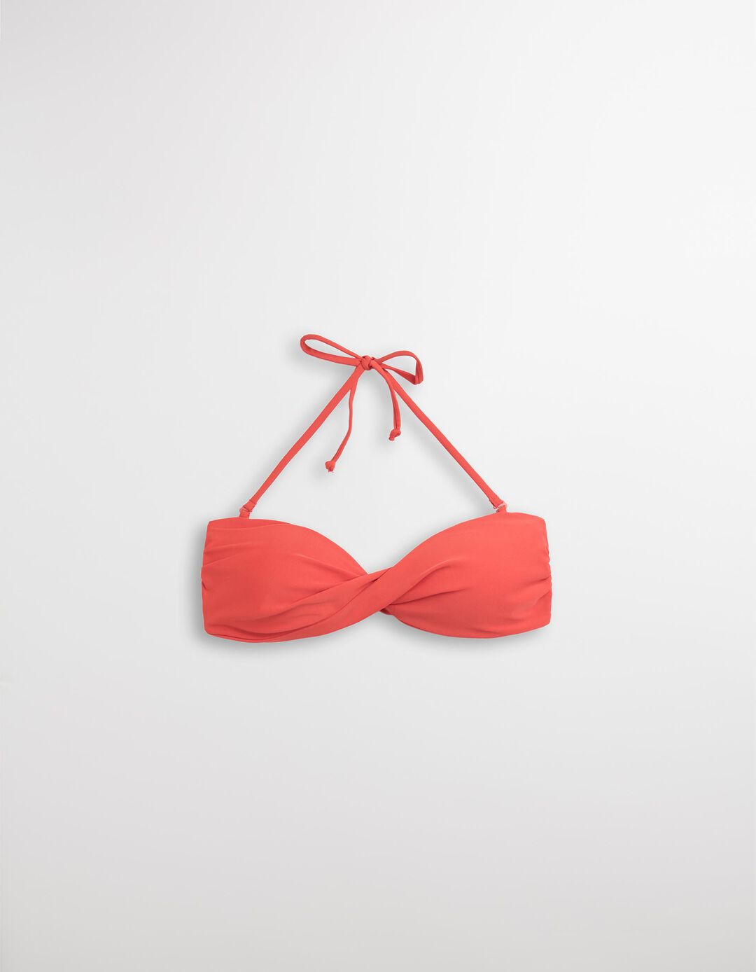 Top de Biquíni Cruzado, Mulher, Vermelho Claro 