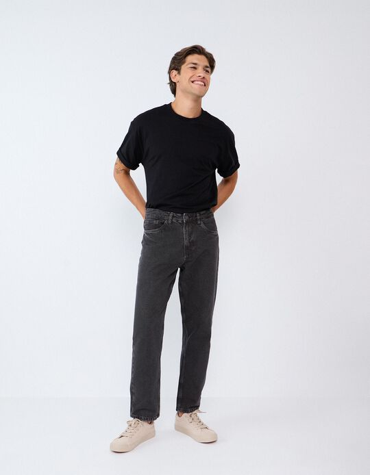 Comprar Online Cal&ccedil;as de Ganga Relaxed Fit, Homem, Cinzento Escuro