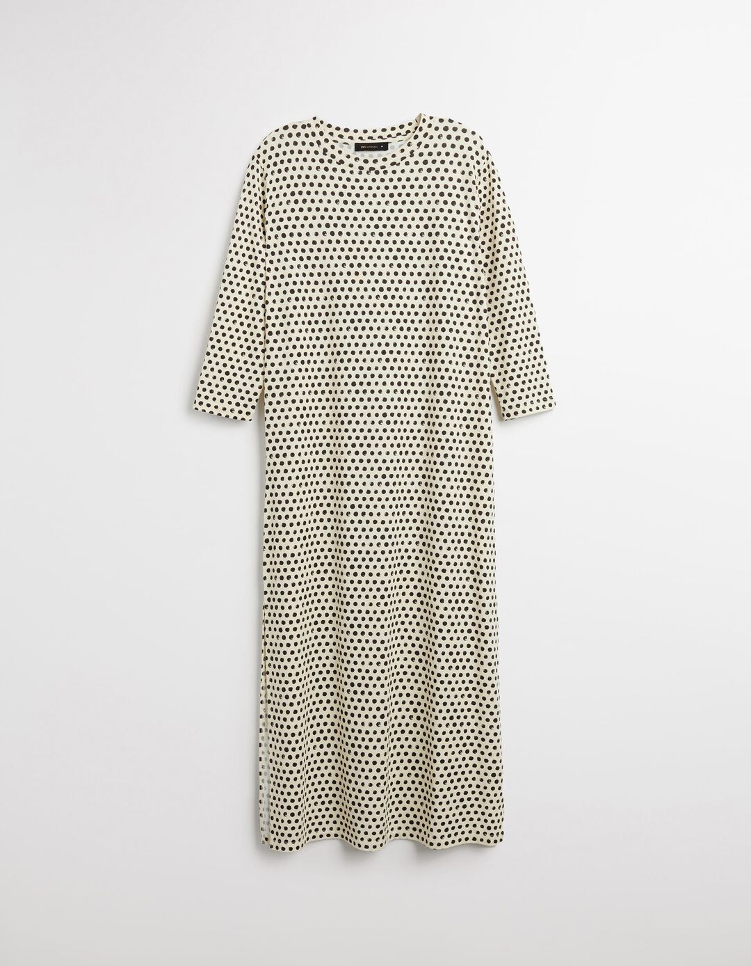 Vestido Estampado, Mulher, Branco 