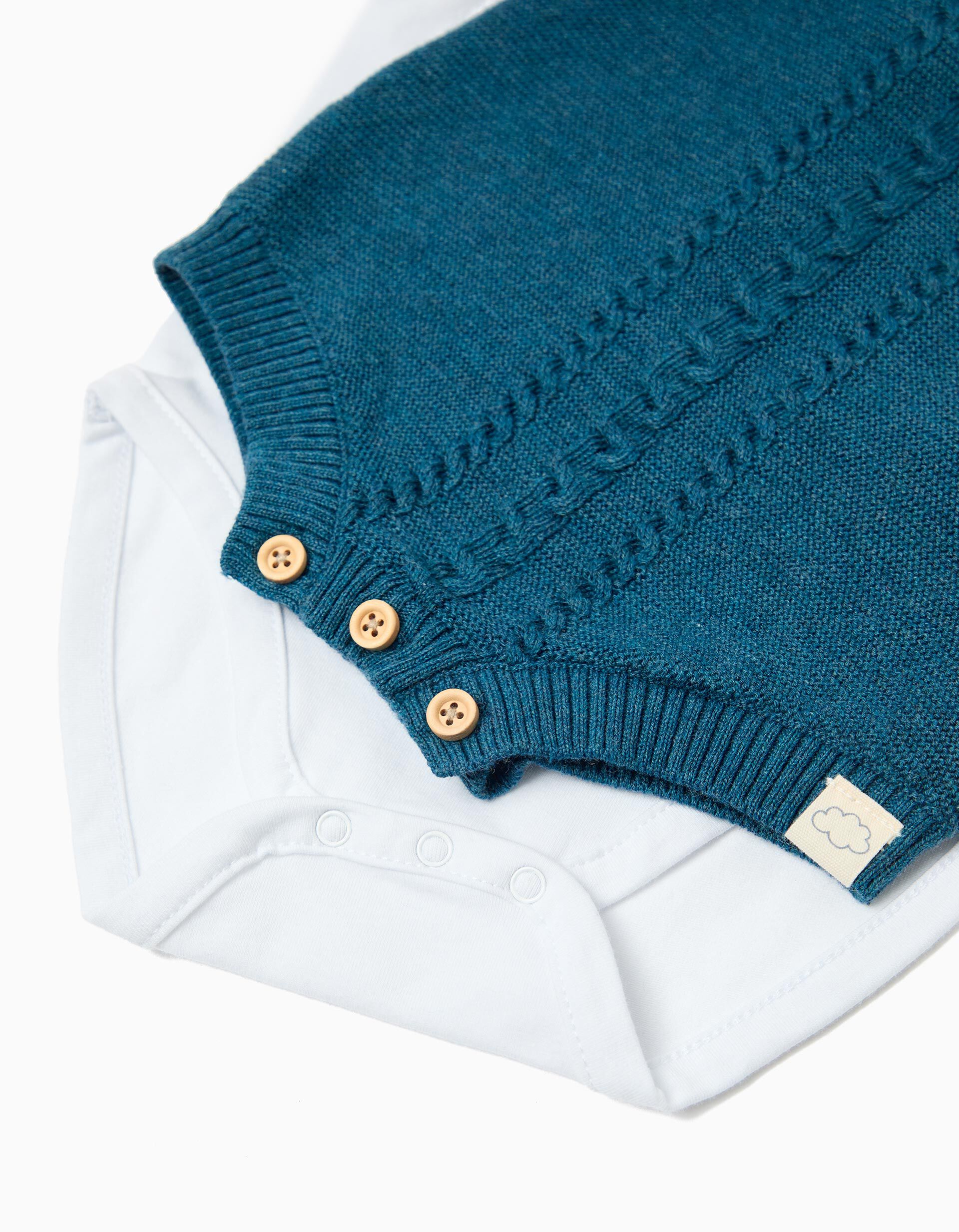 Comprar Online Conjunto Body e Macac&atilde;o, Rec&eacute;m-Nascido, Azul Escuro