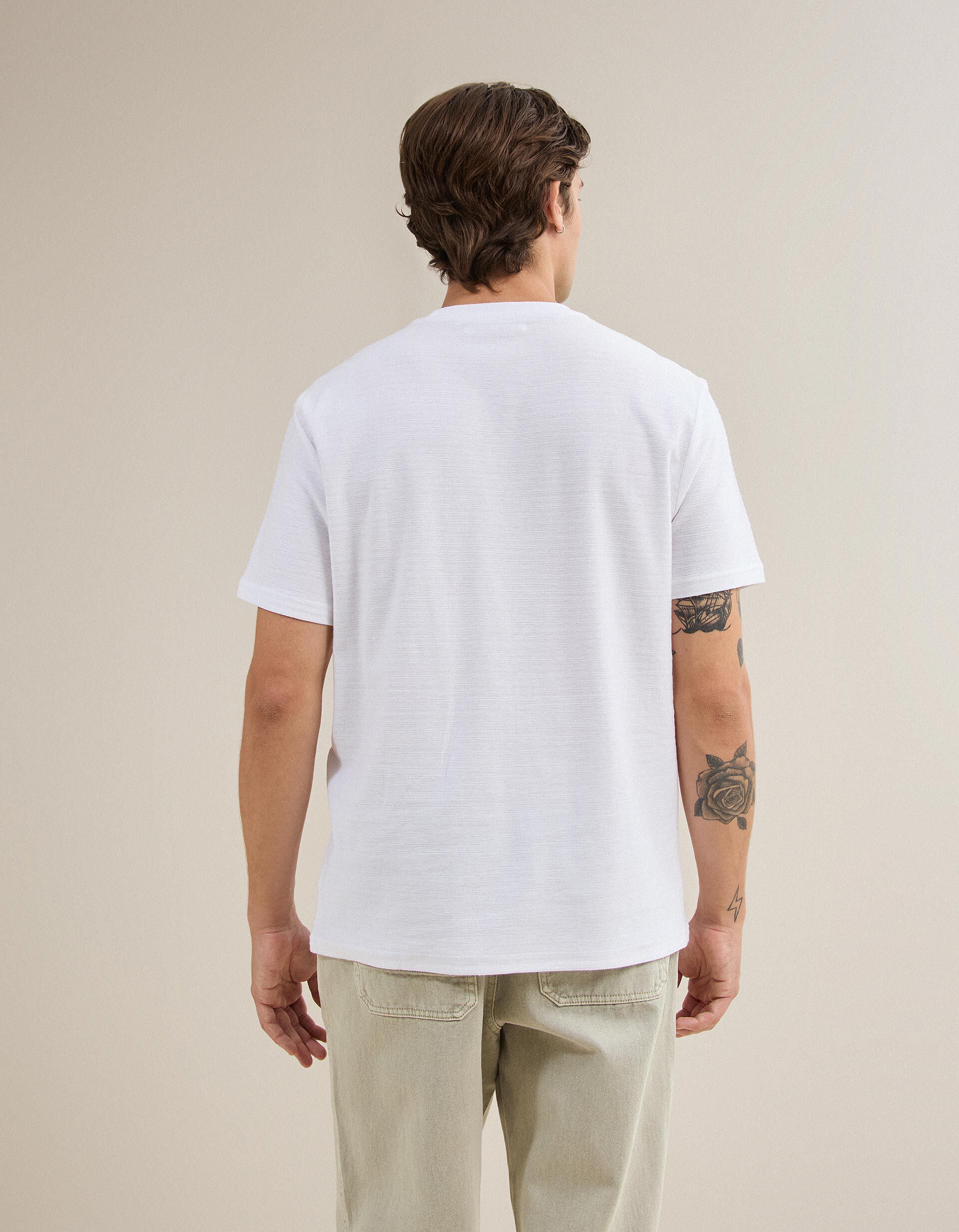Comprar Online T-shirt Jersey Riscas, Homem, Branco