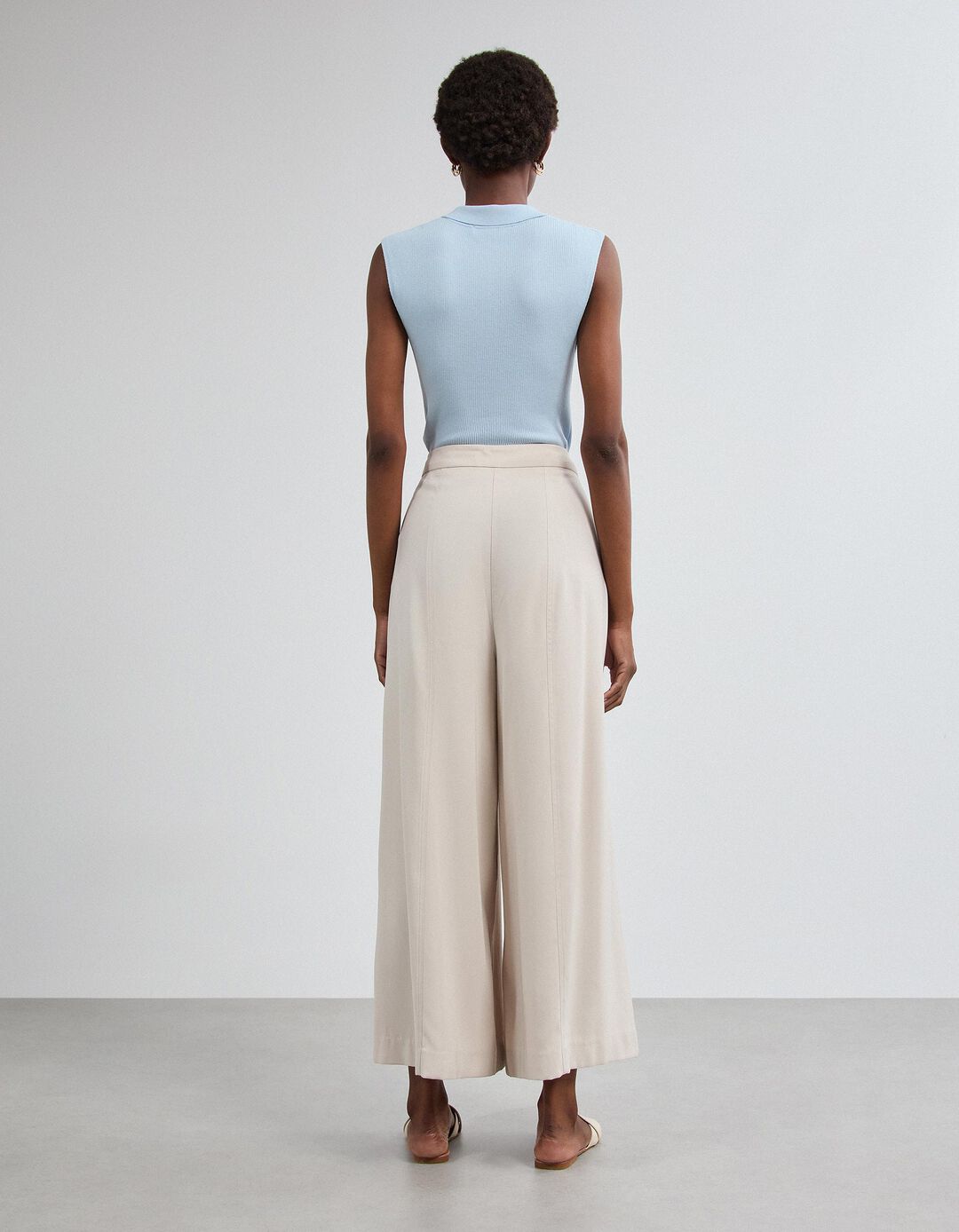 Cal&ccedil;as Culotte, Mulher, Bege