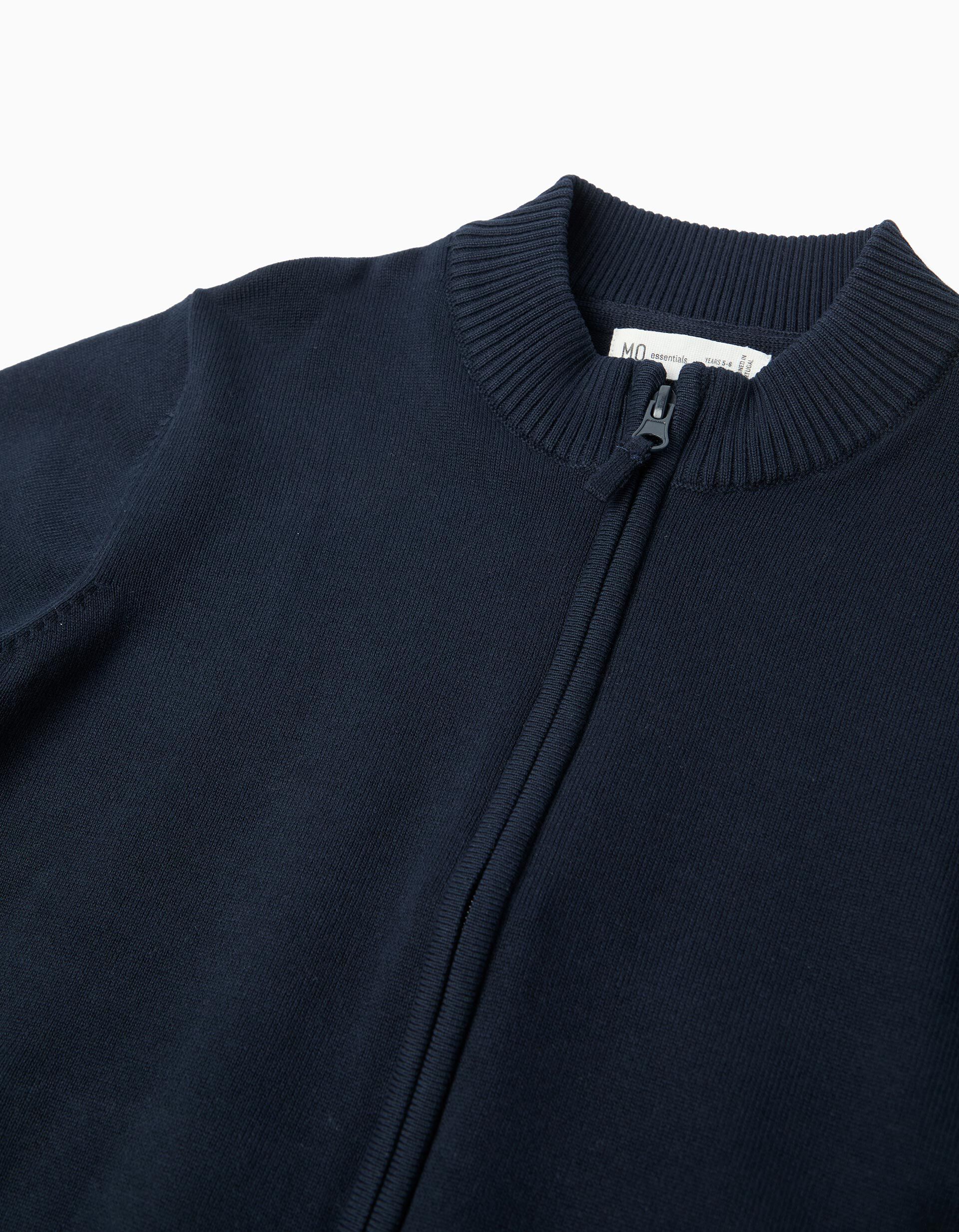 Comprar Online Casaco De Malha, Menino, Azul Escuro