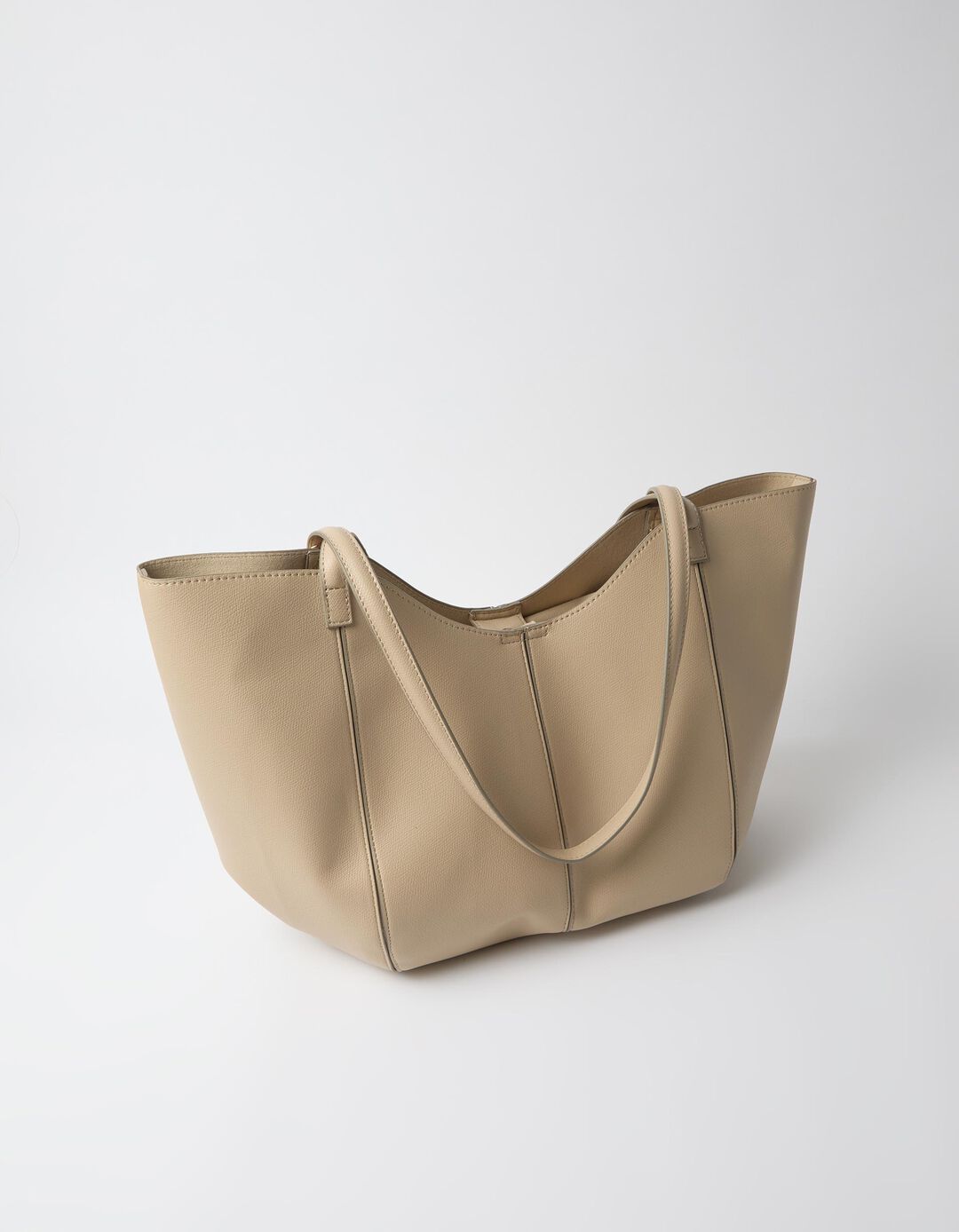 Mala Shopper Com Pendente, Mulher, Bege