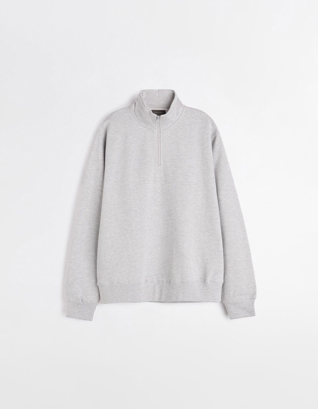 Sweatshirt Fecho de Correr, Homem, Cinzento Claro