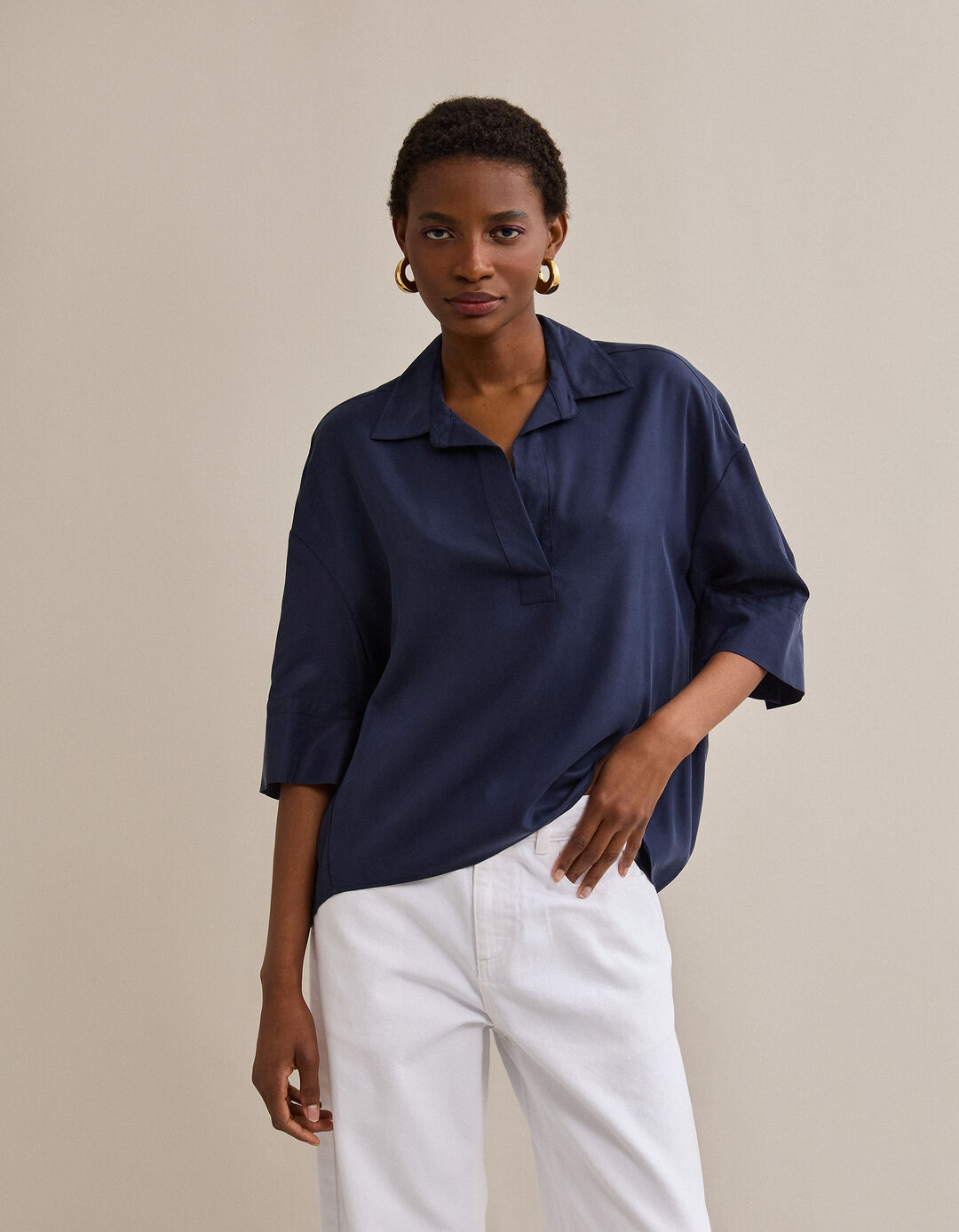 Blusa Liocel, Mulher, Azul Escuro