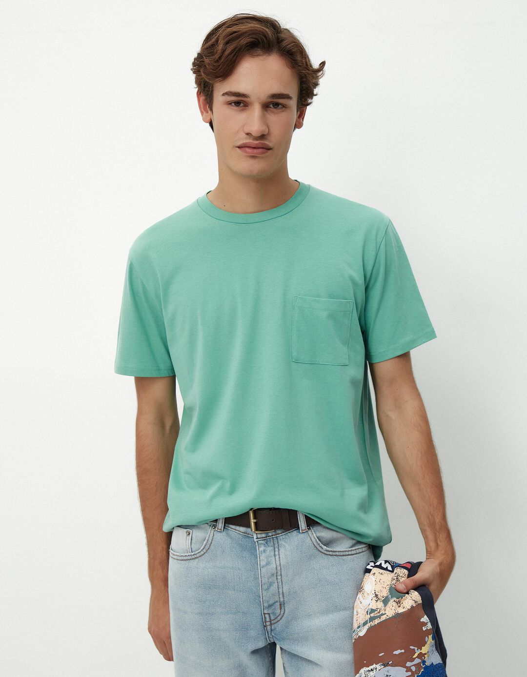 T-shirt Bolso, Homem, Verde
