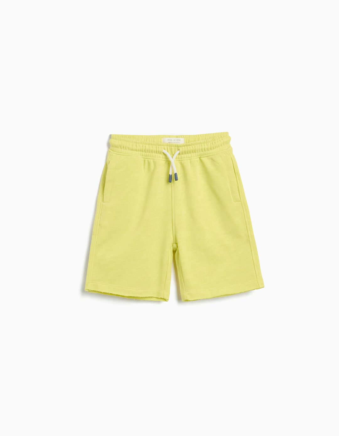 Calções de Felpa, Menino, Amarelo Claro 