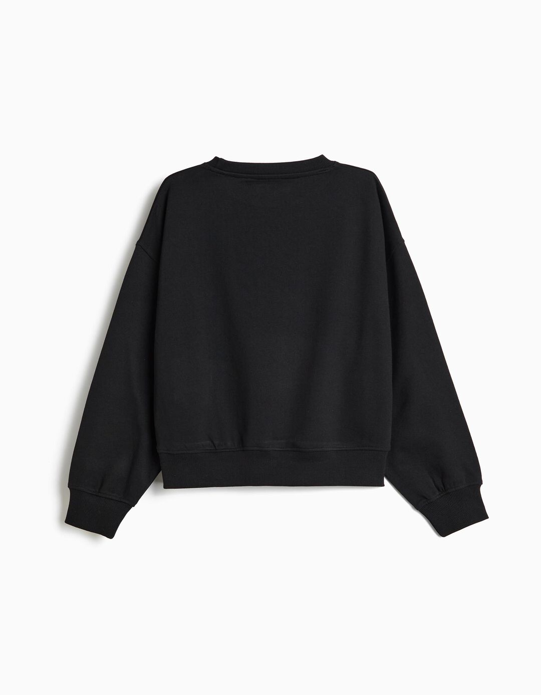 Sweatshirt Com Estampado, Menina, Preto