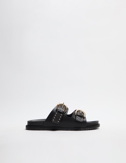 Comprar Online Sandálias com Fivela, Mulher, Preto